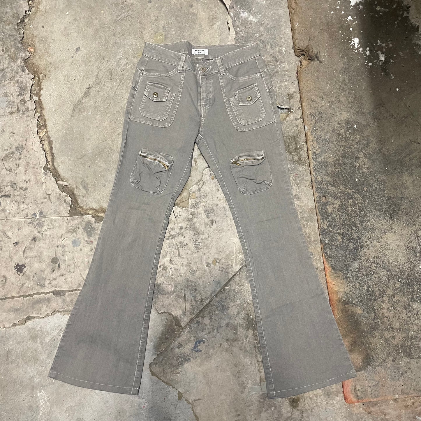 Koji Tachiyama Fix Flared Cargo Jeans