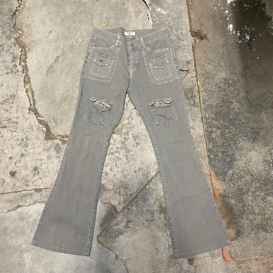 Koji Tachiyama Fix Flared Cargo Jeans