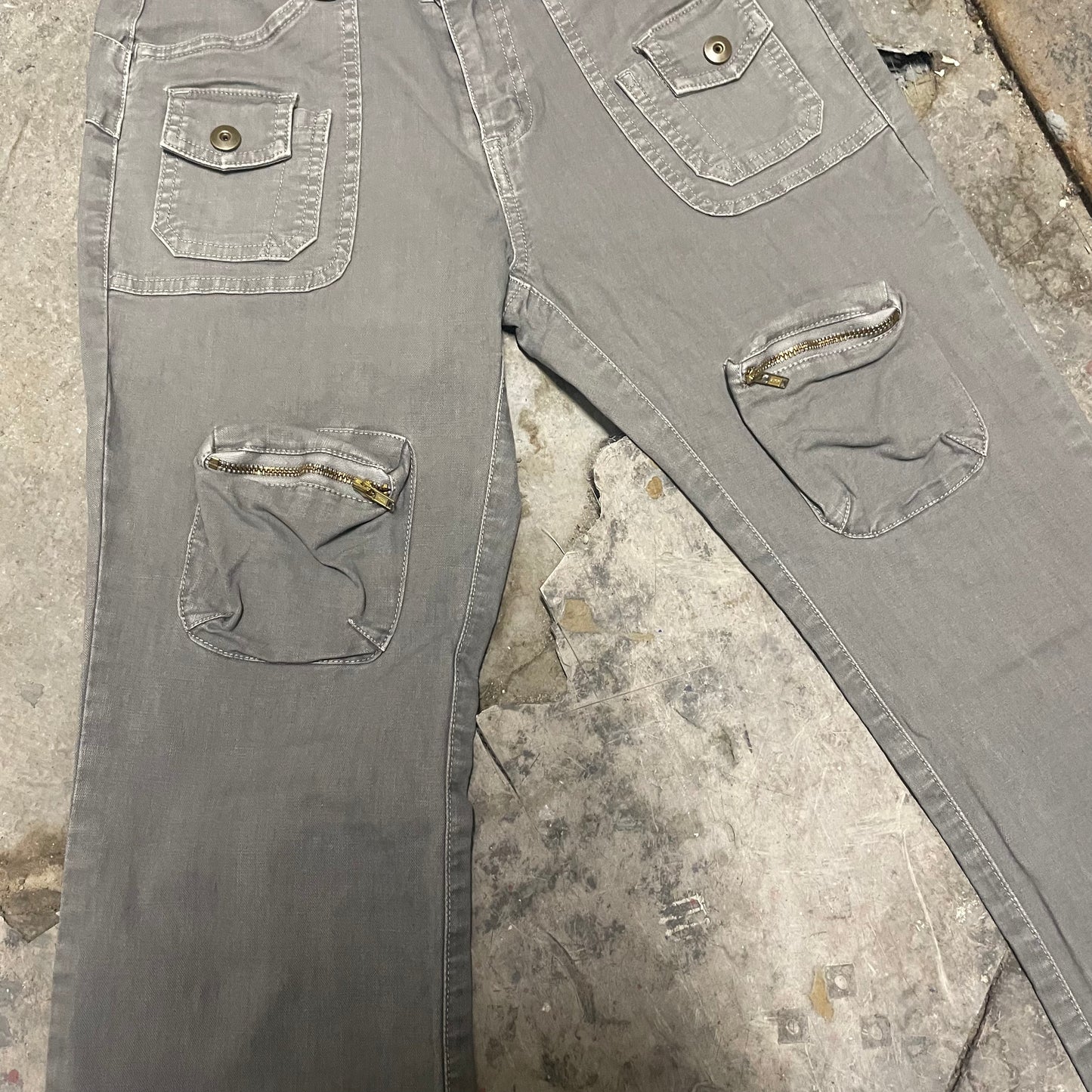 Koji Tachiyama Fix Flared Cargo Jeans