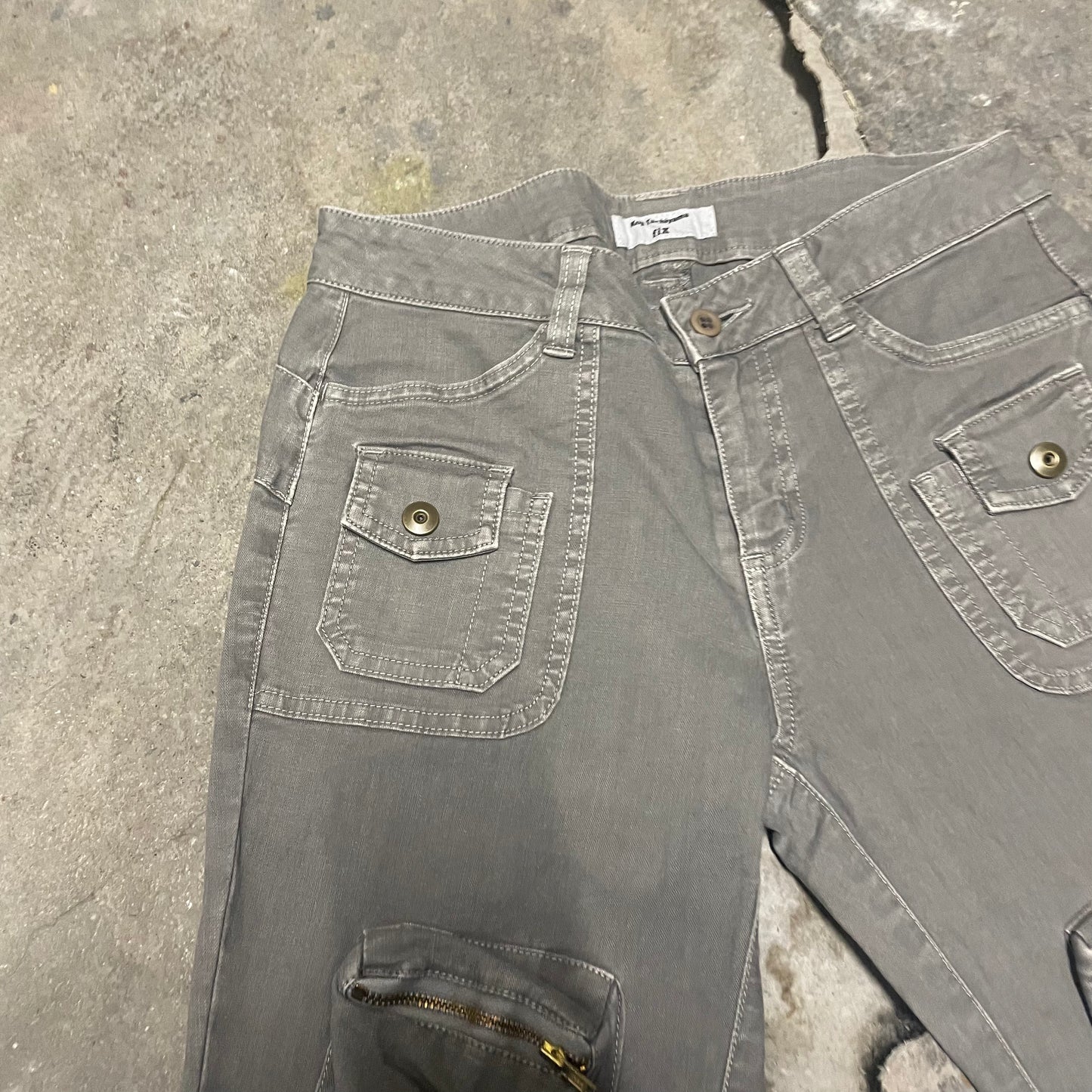 Koji Tachiyama Fix Flared Cargo Jeans