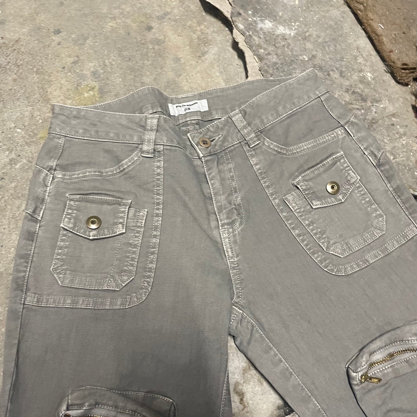 Koji Tachiyama Fix Flared Cargo Jeans