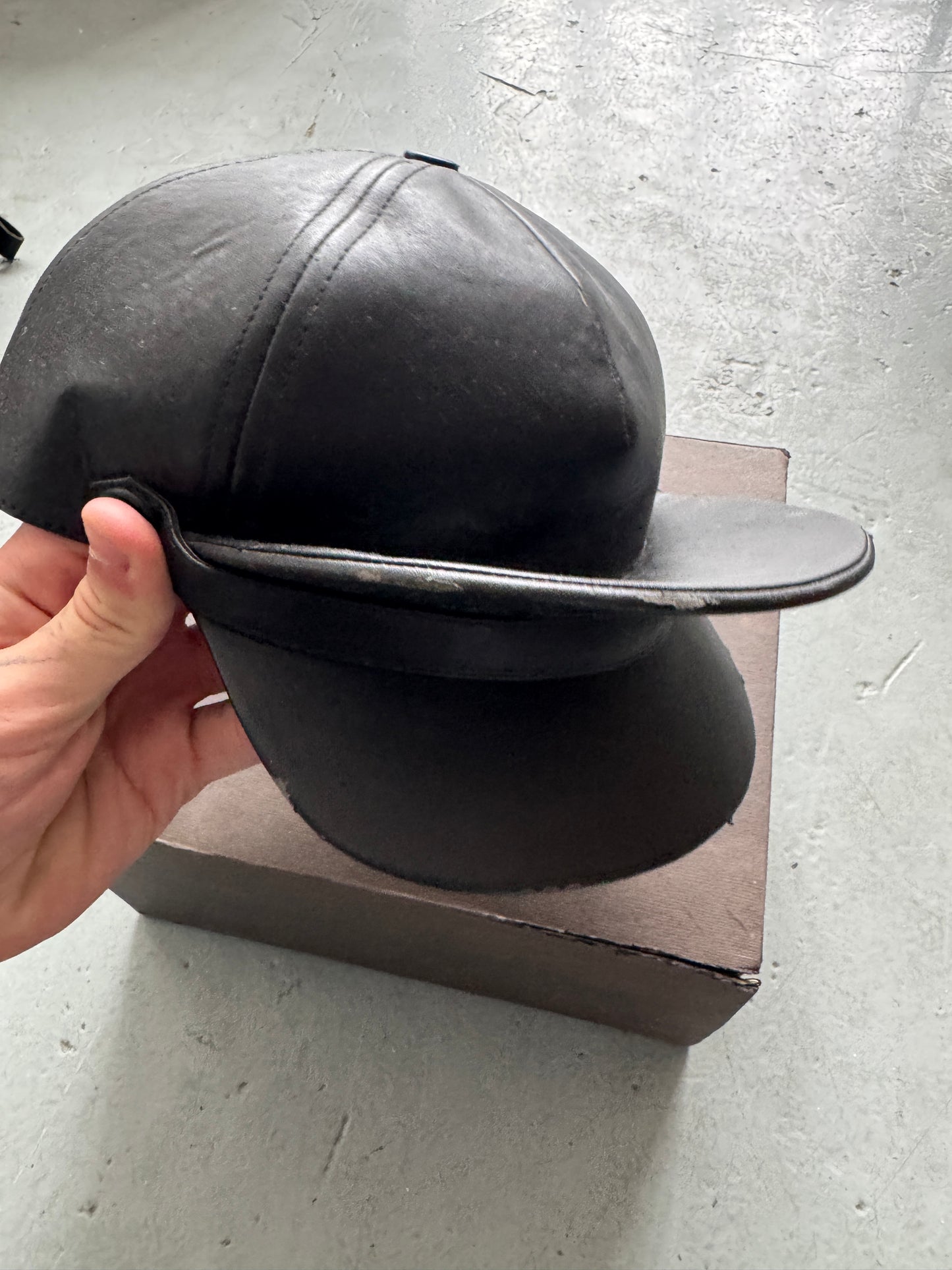 K`TZ double brim leather hat