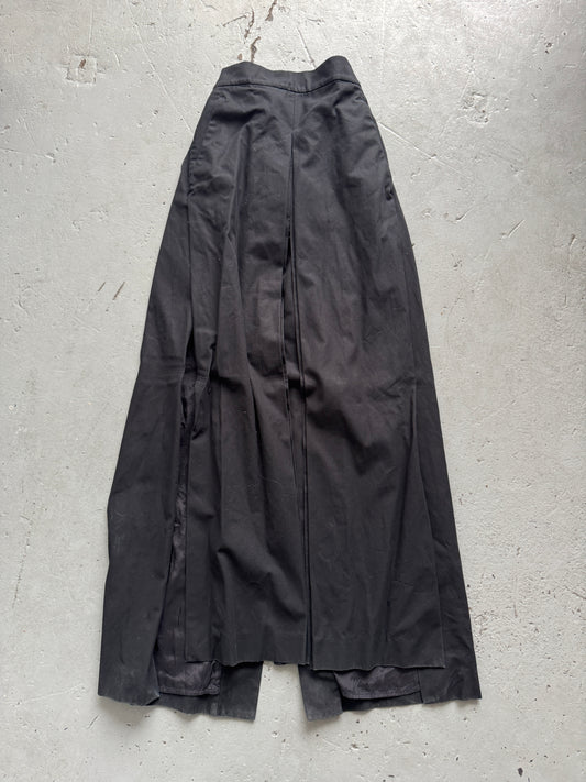 ann demeulemeester maxi layered skirt