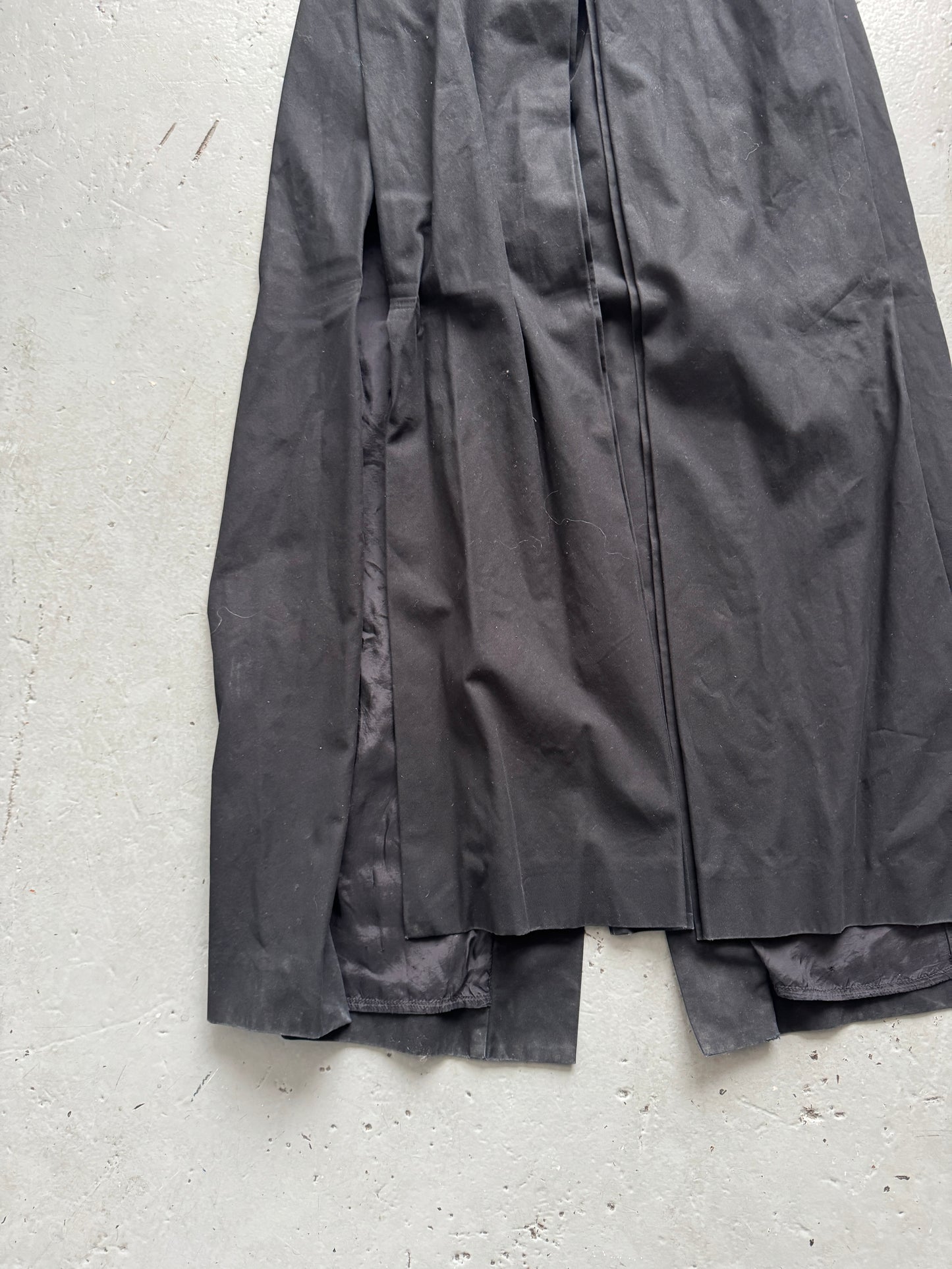 ann demeulemeester maxi layered skirt