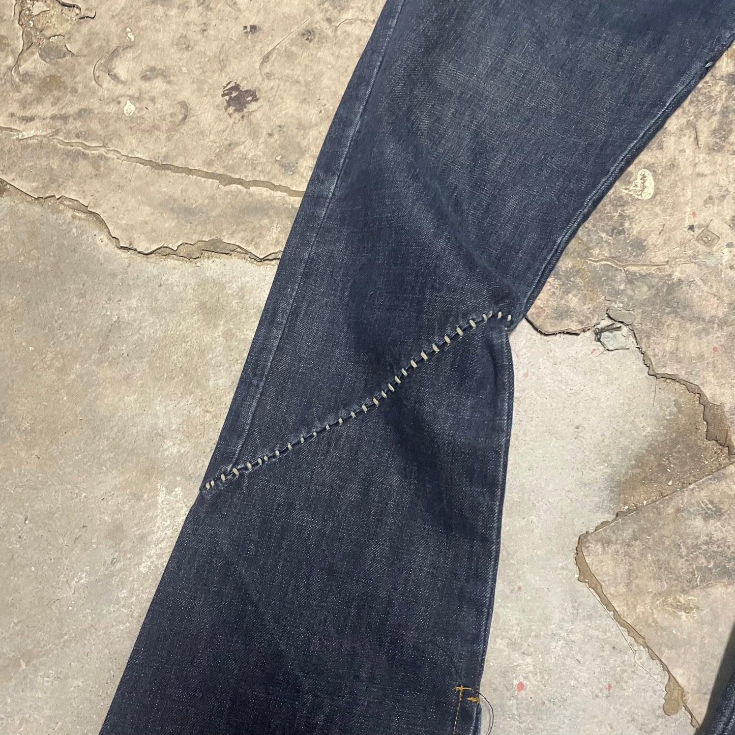 Andrew Mackenzie Chain Seam Flared Jeans