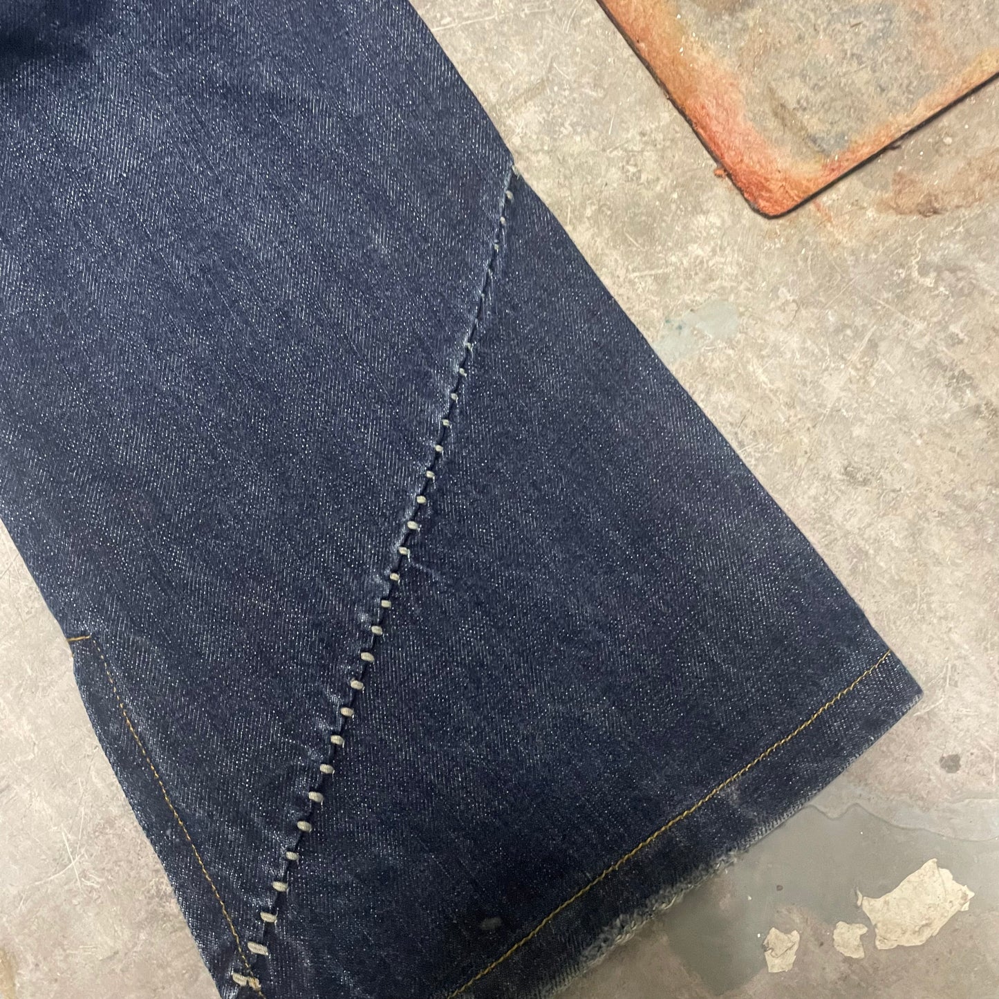 Andrew Mackenzie Chain Seam Flared Jeans