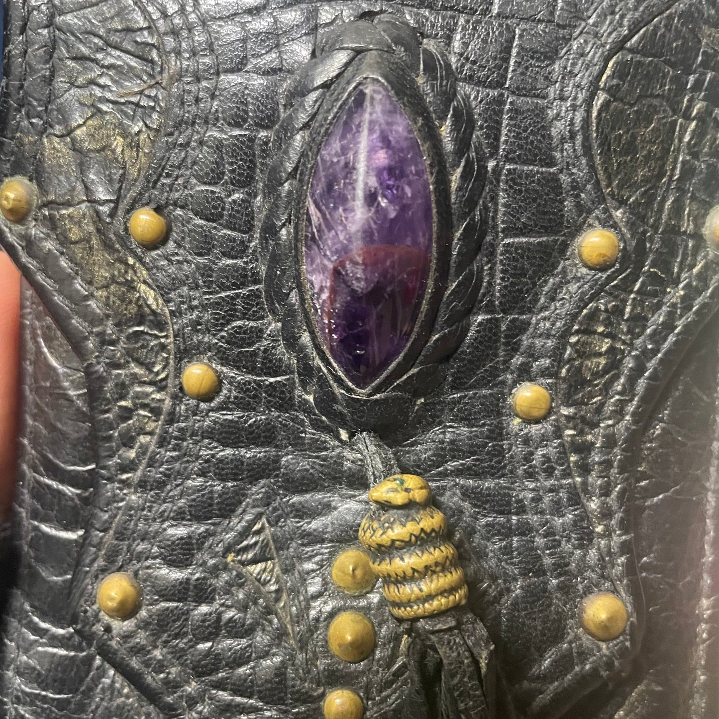 Kmrii Gemstone Leather Wallet