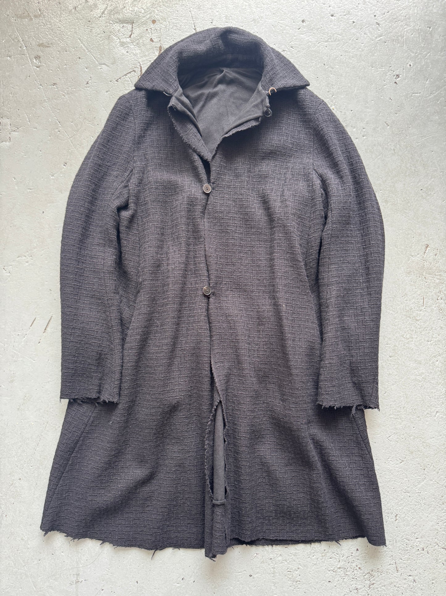 m.a+ thick knit collar coat