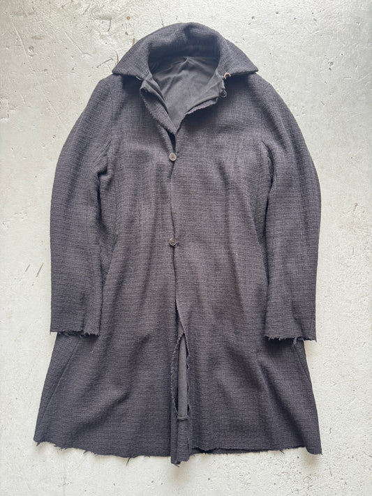 m.a+ thick knit collar coat