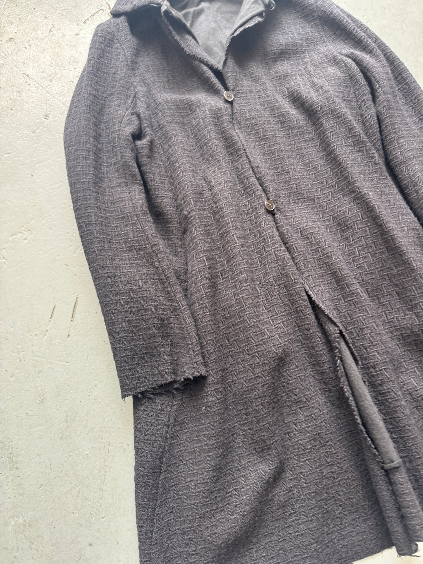 m.a+ thick knit collar coat