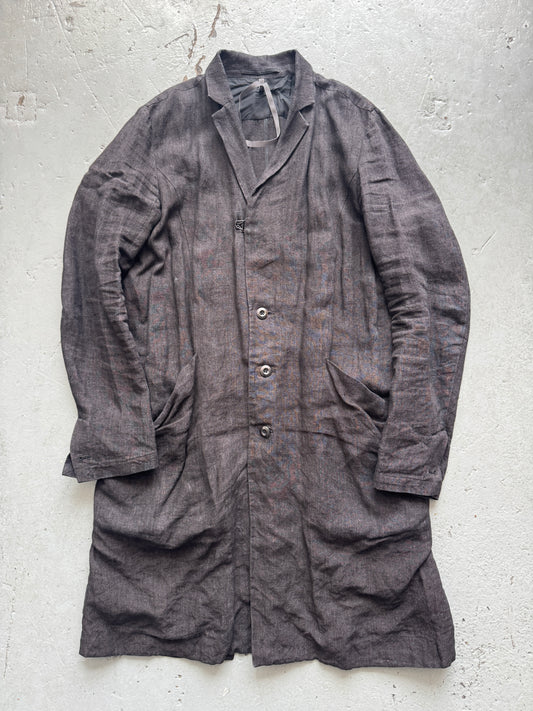 attachment kazuyuki kumagai linen coat