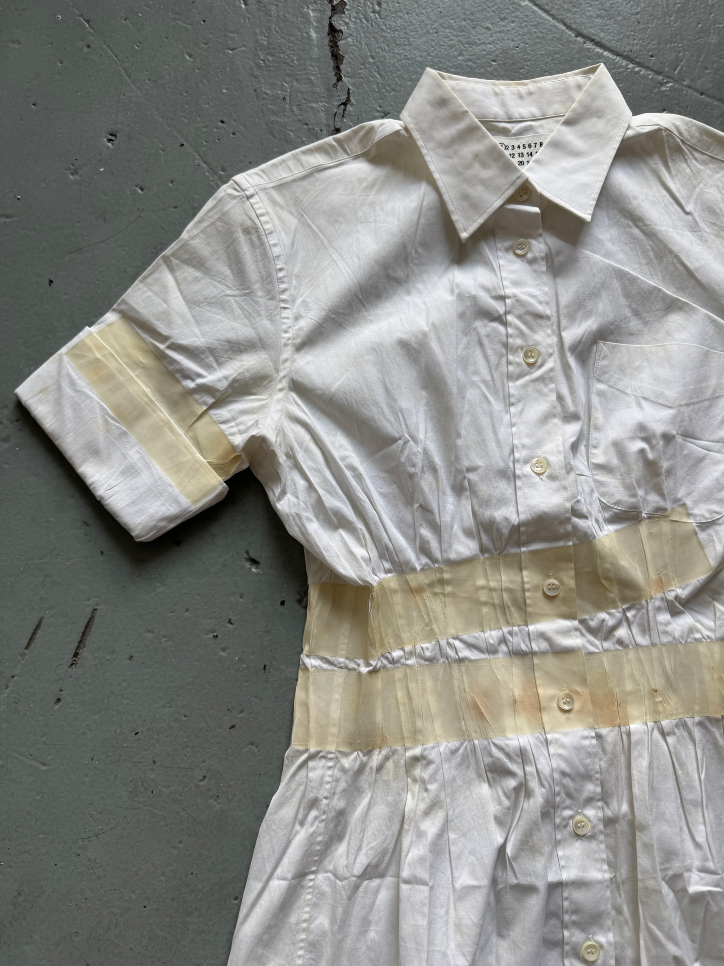 martin margiela ss08 tape bonded shirt