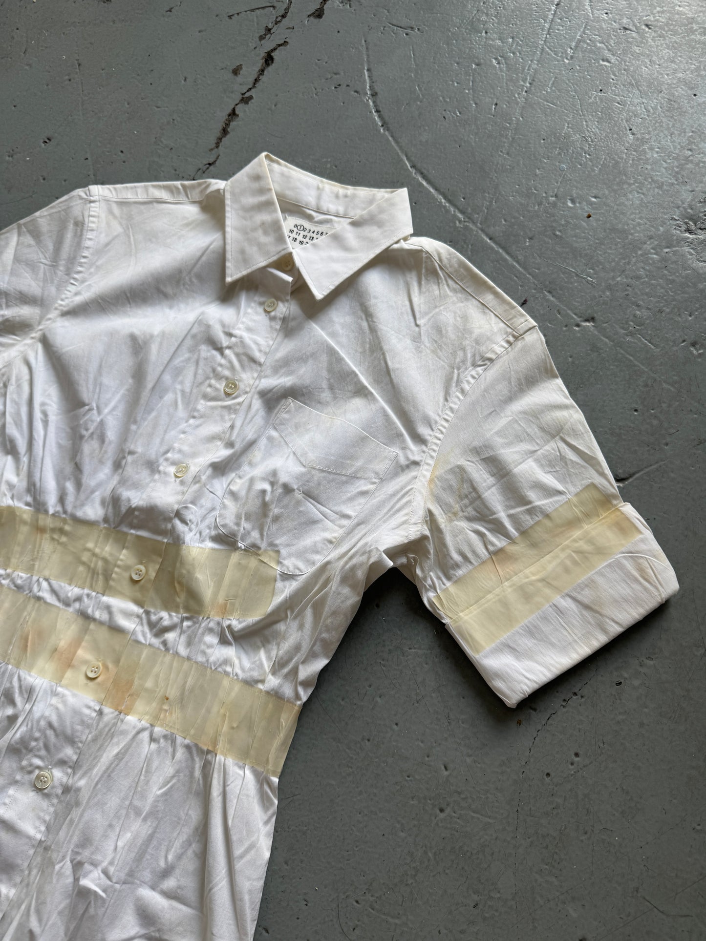 martin margiela ss08 tape bonded shirt