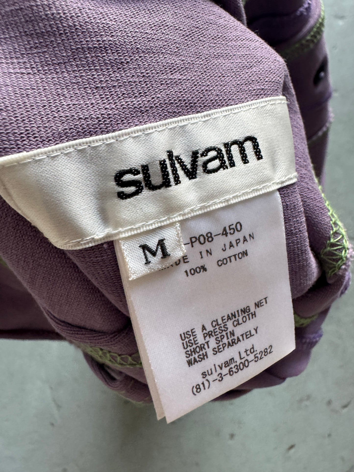 sulvam green seam zipper trouser