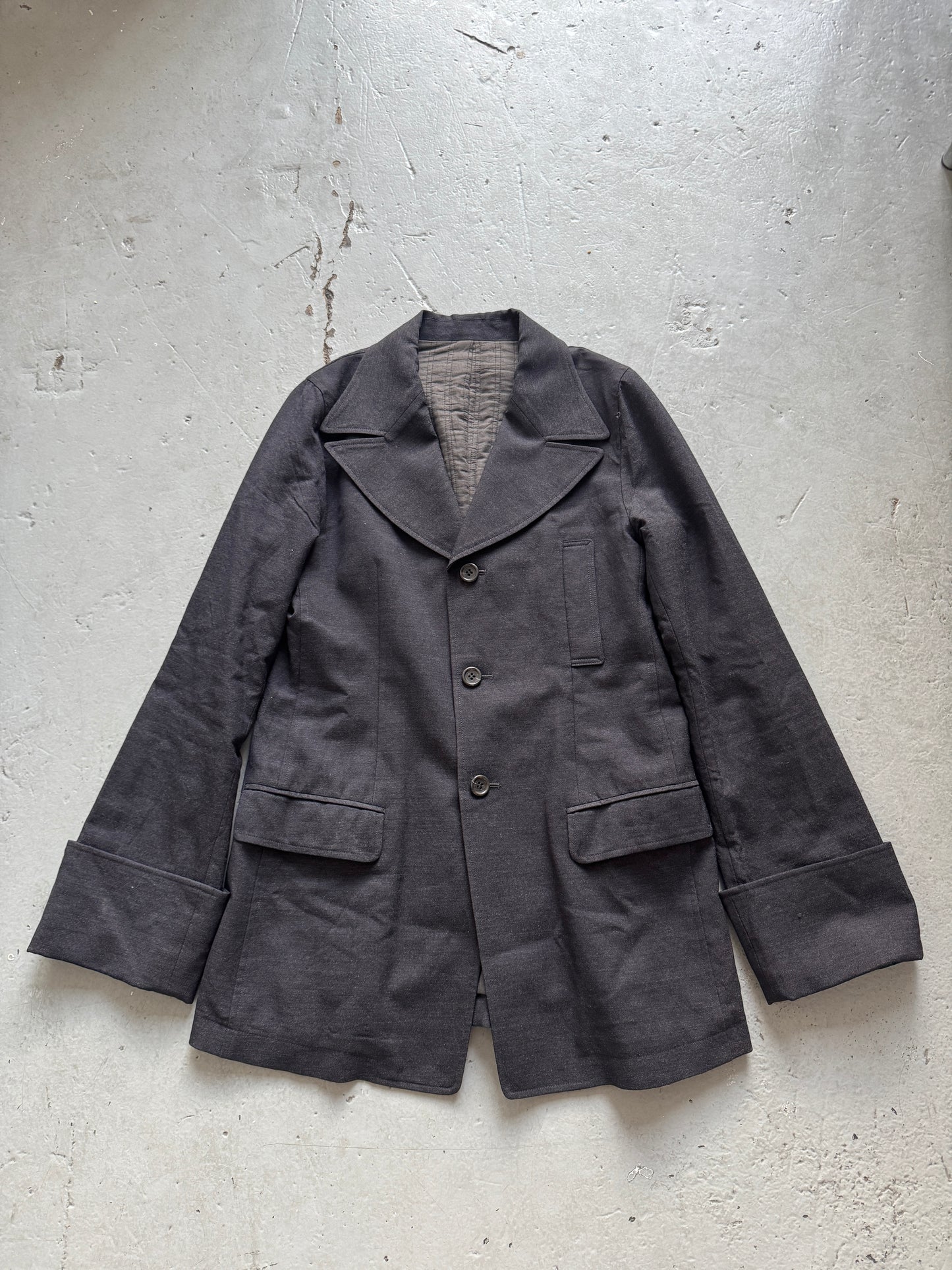 masaki matsushima homme exaggerated lapel blazer