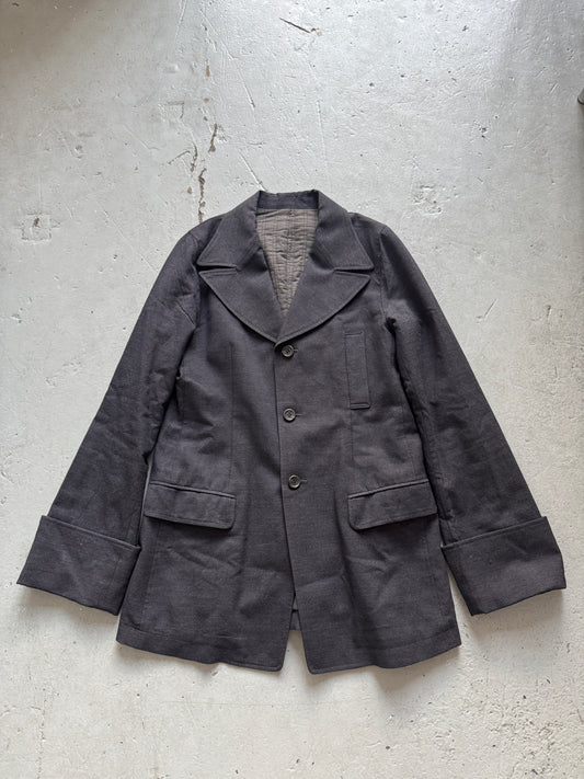 masaki matsushima homme exaggerated lapel blazer