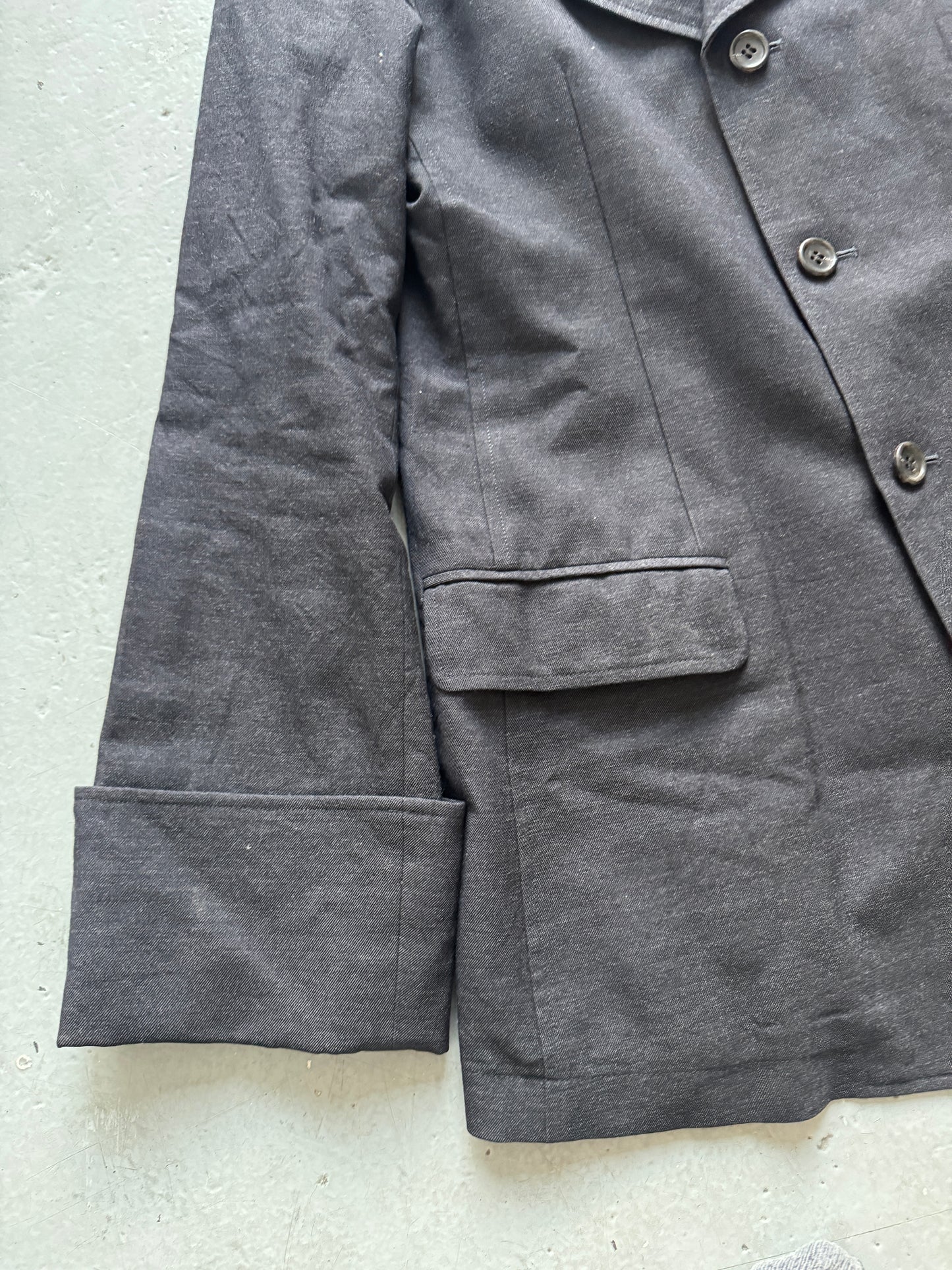 masaki matsushima homme exaggerated lapel blazer