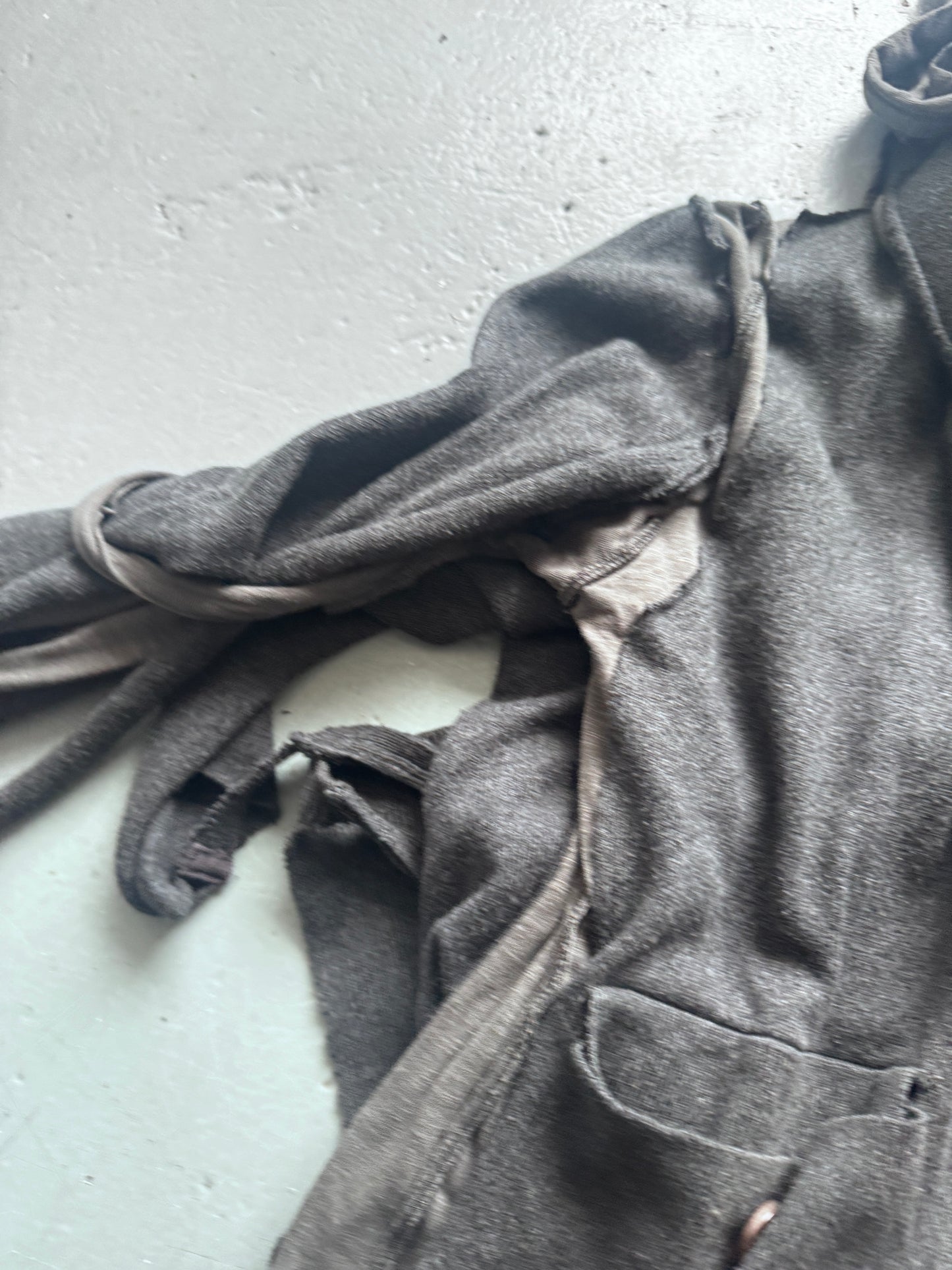 Kai Ghattaura Deconstructed Knit Hoodie