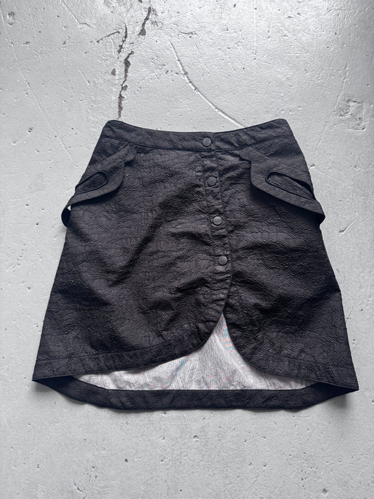 KTZ buttoned utility skirt