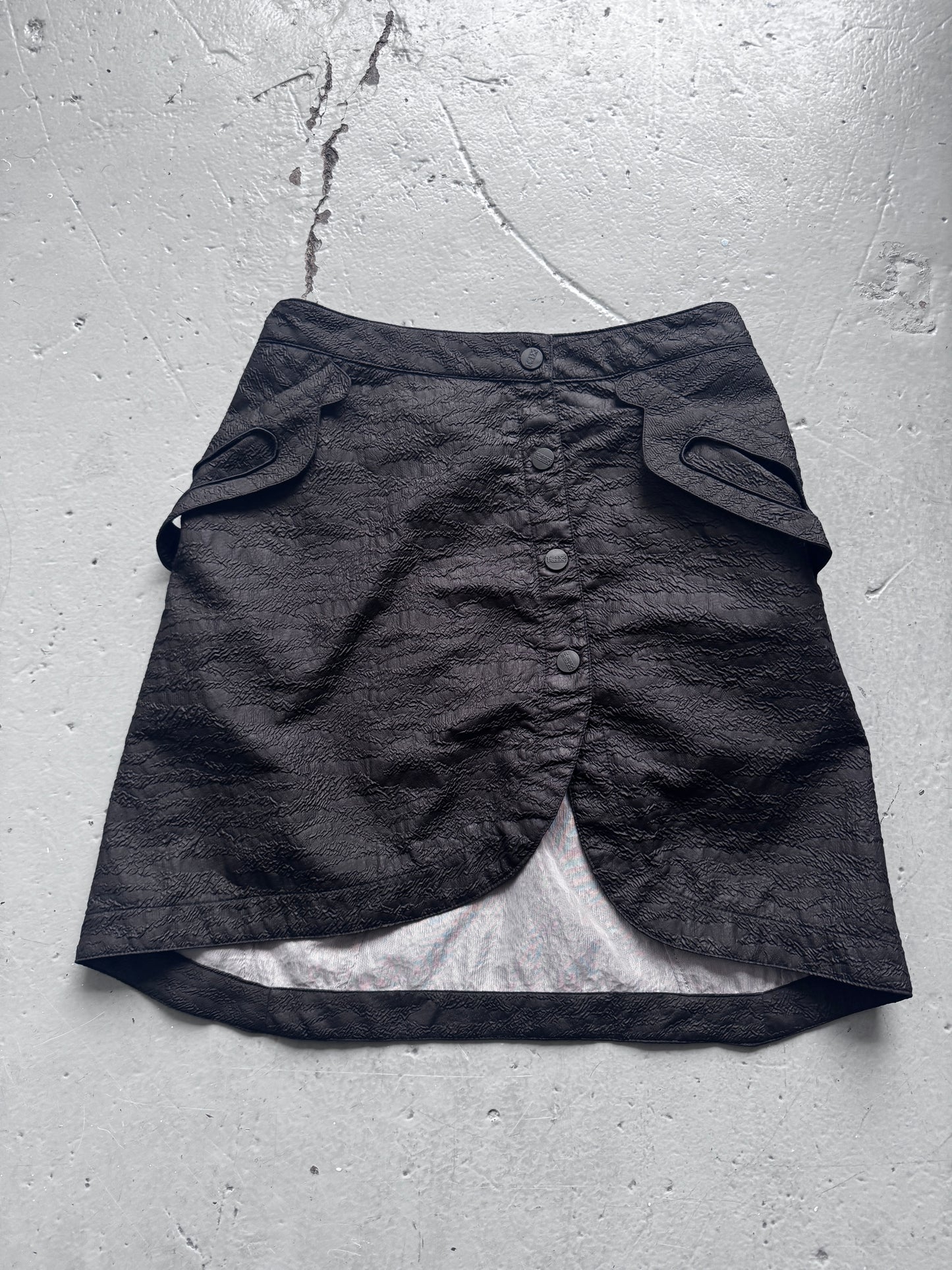 KTZ buttoned utility skirt