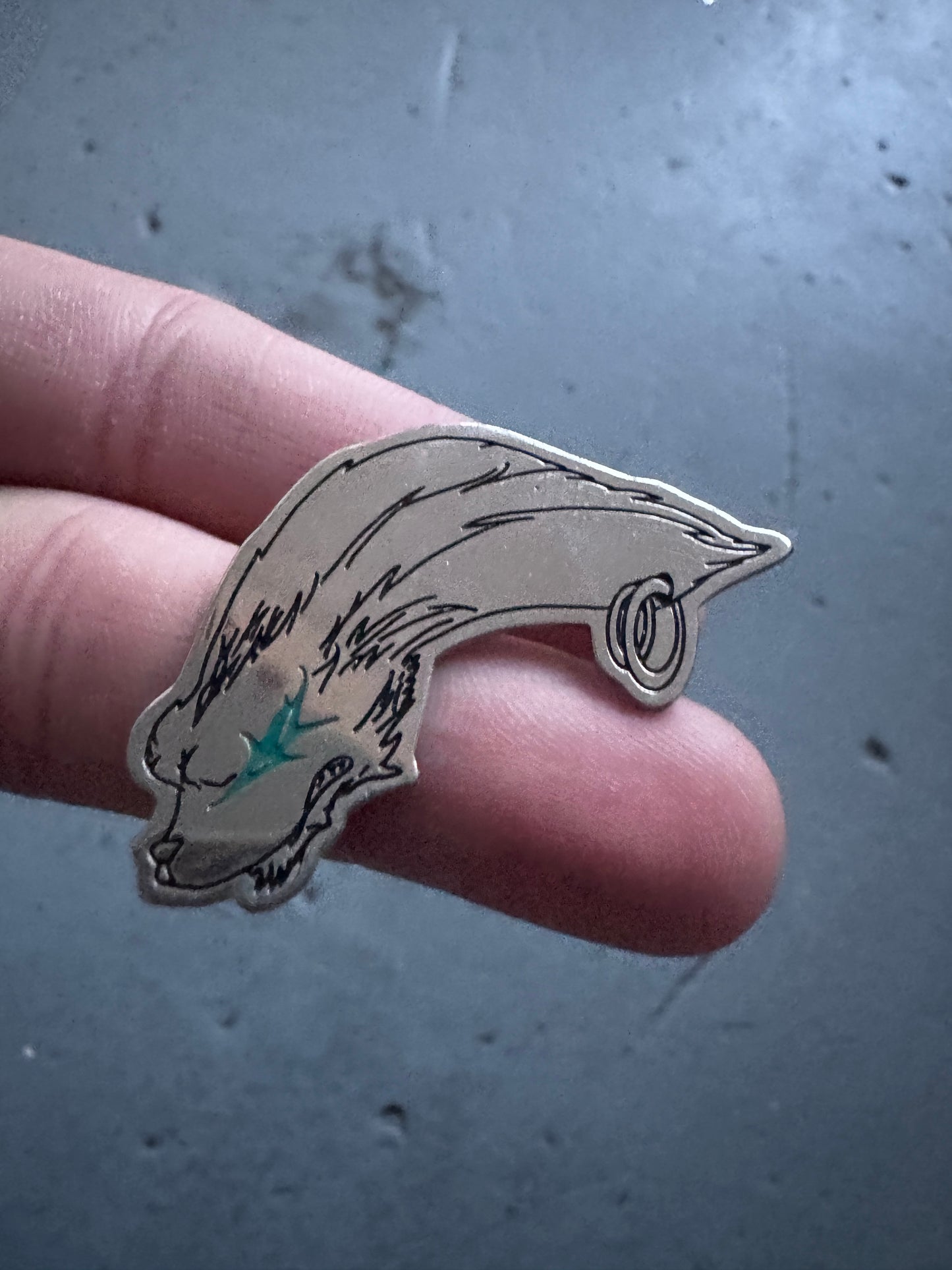 beauty:beast 90s thunder pin