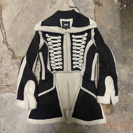 KTZ Shearling Napoleon Wing Collared Jacket