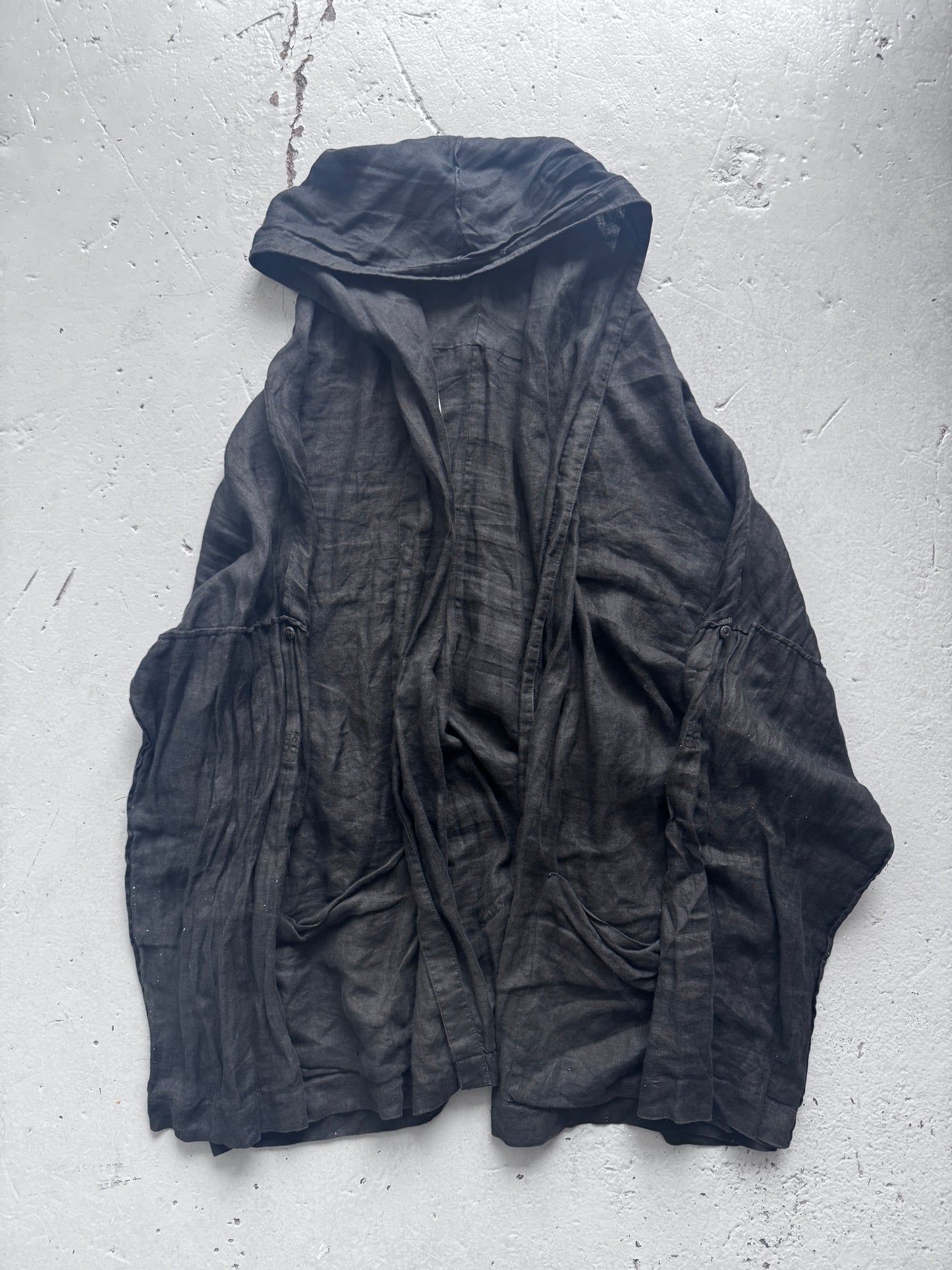 Isabel Benenato Linen Hoodie