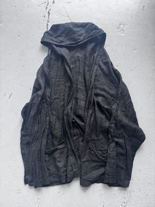 Isabel Benenato Linen Hoodie