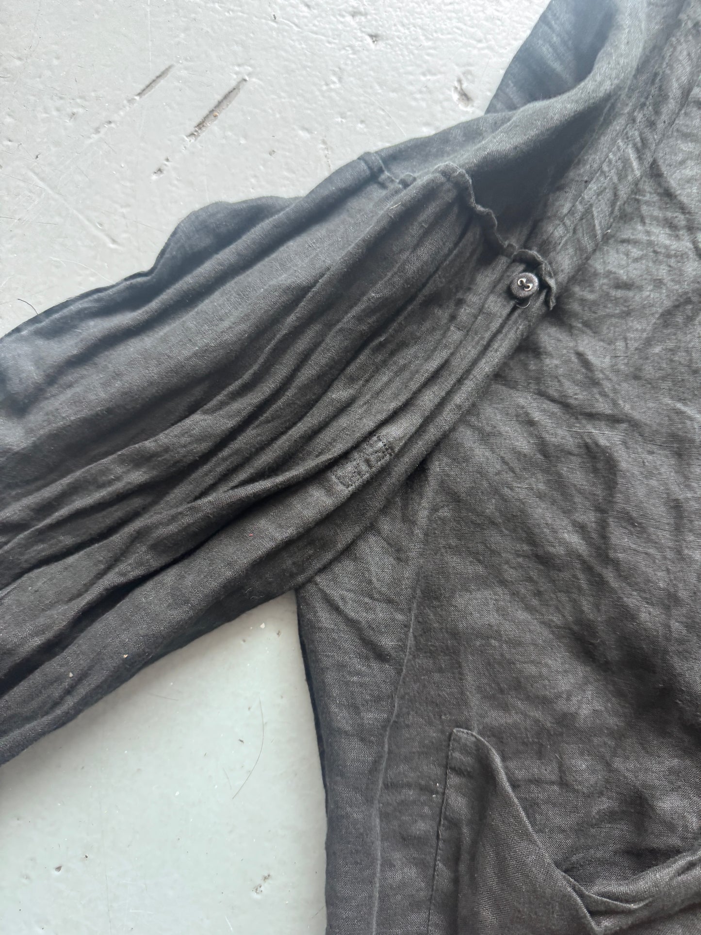 Isabel Benenato Linen Hoodie