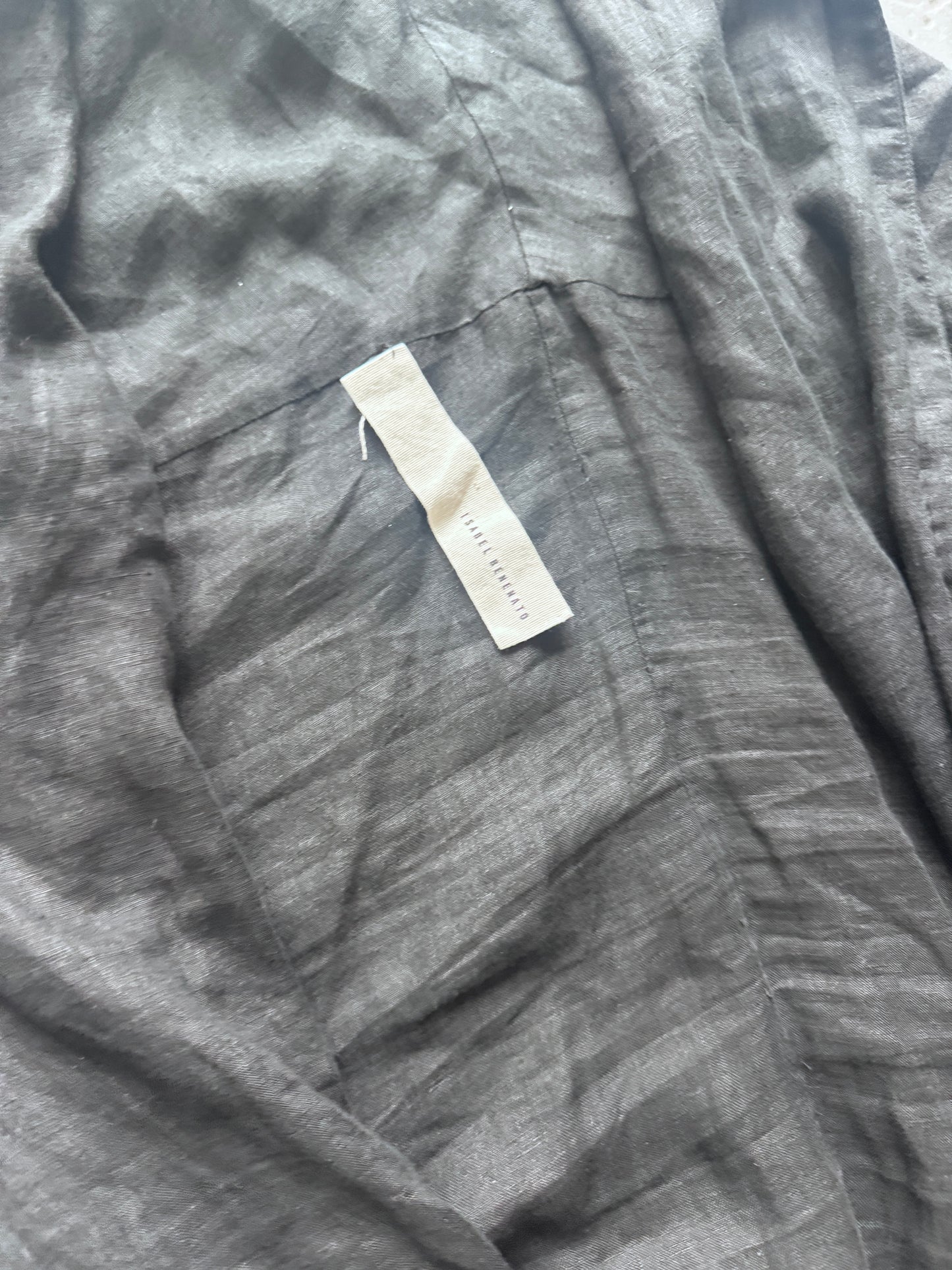 Isabel Benenato Linen Hoodie