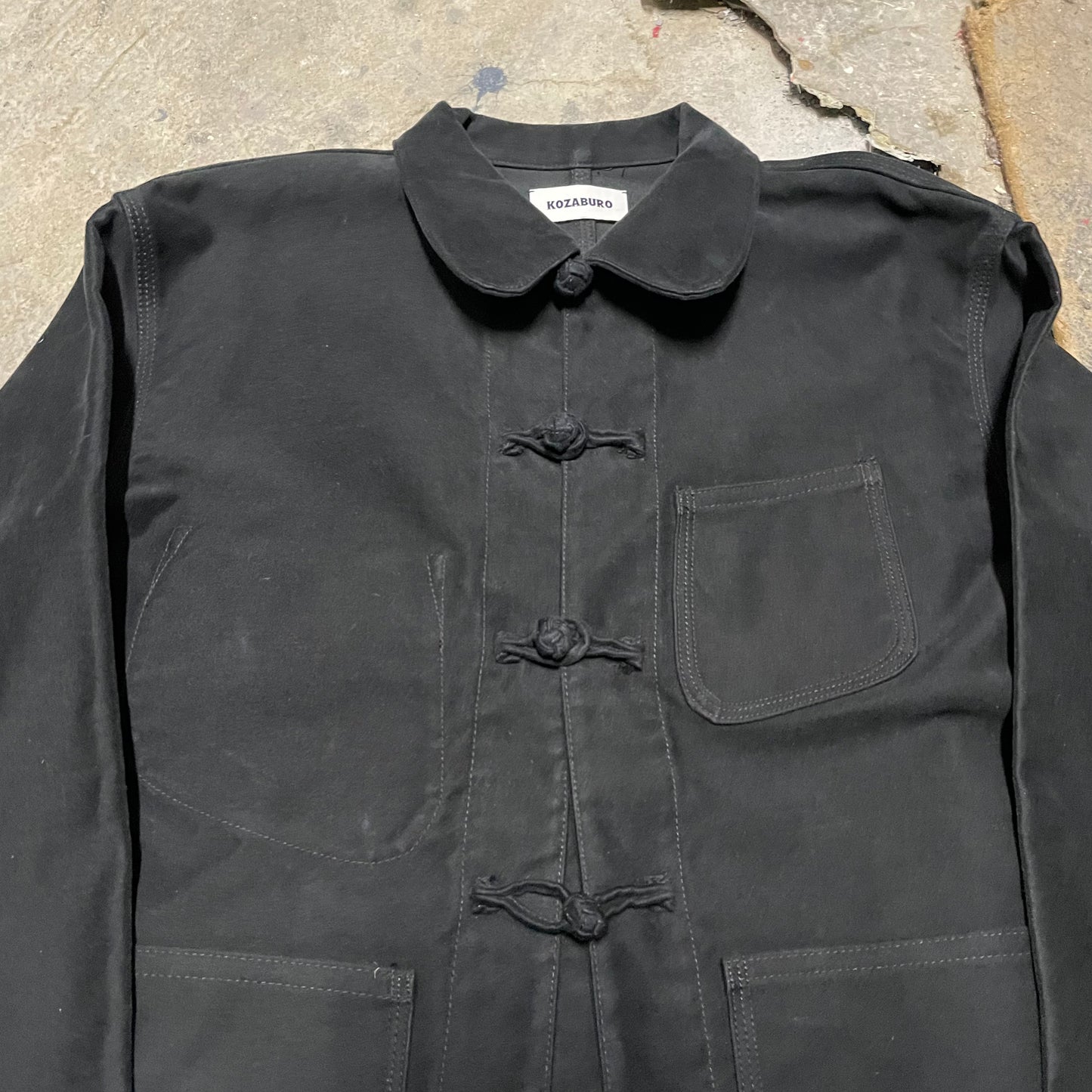 Kozaburo Moleskin Ball Closure Jacket