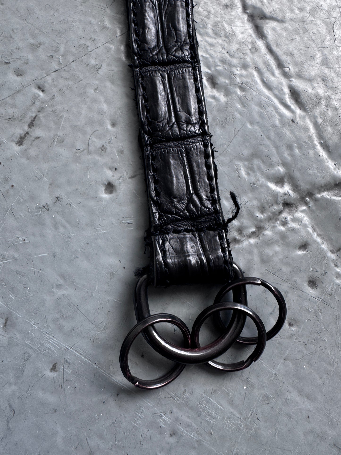Yasuyuki Ishii Crocodile Leather Keyring / Bag Charm