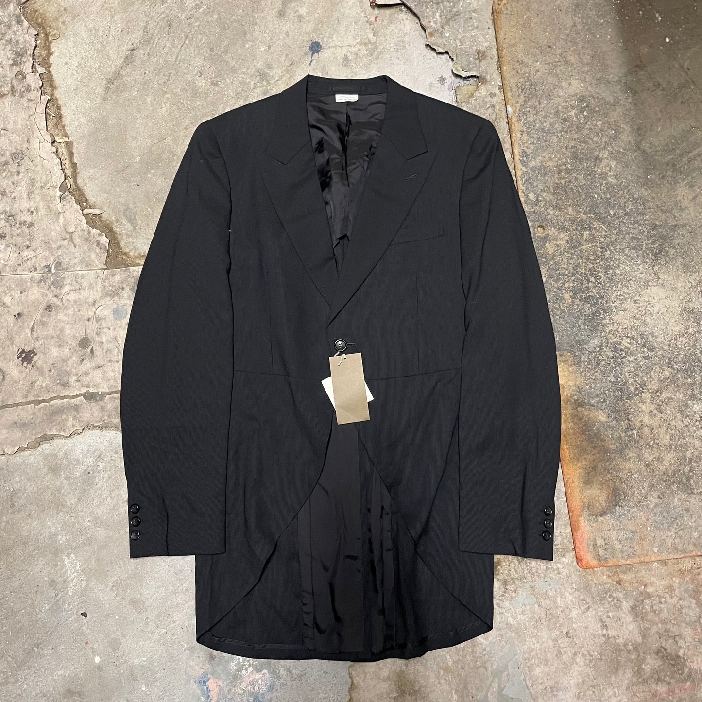 Comme Des Garcons Homme Plus Camo Sleeve Tuxedo Jacket