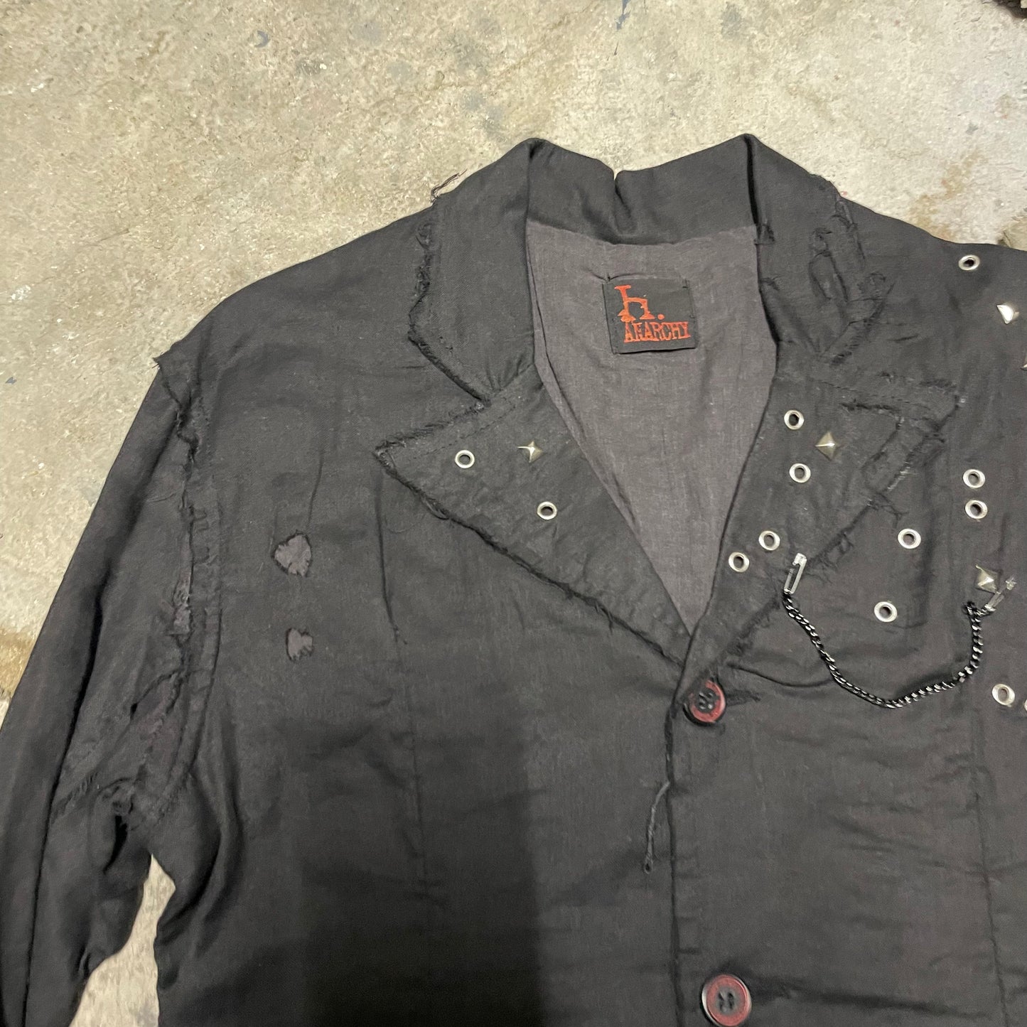 H.Anarchy (H.Naoto) Linen Studded Blazer