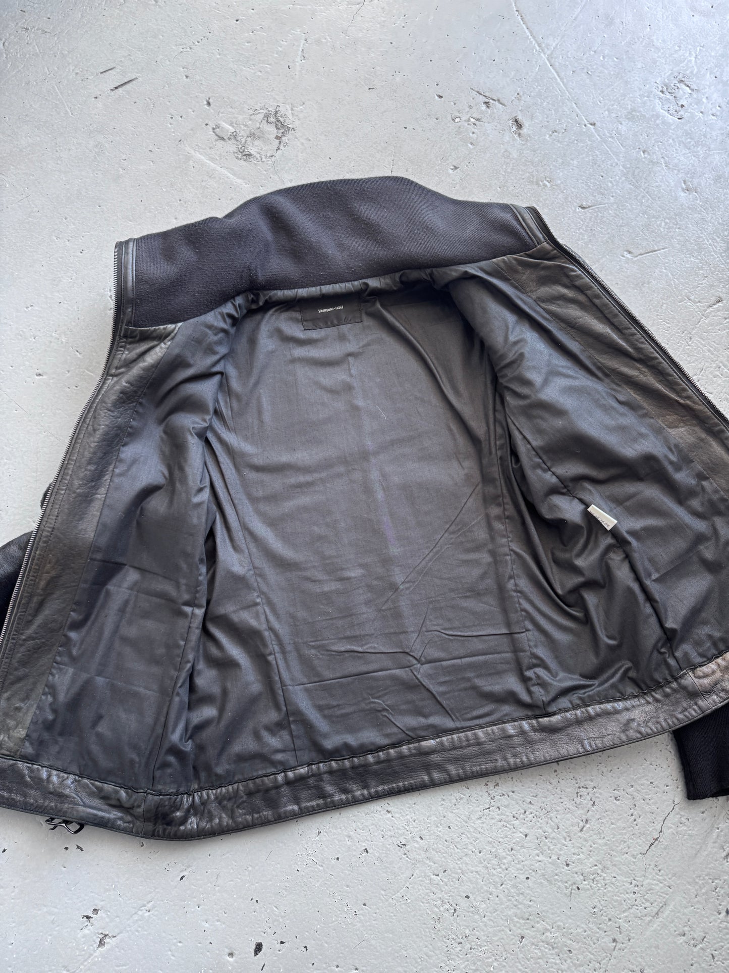 Yasuyuki Ishii High Neck Belted Pony Hair Jacket