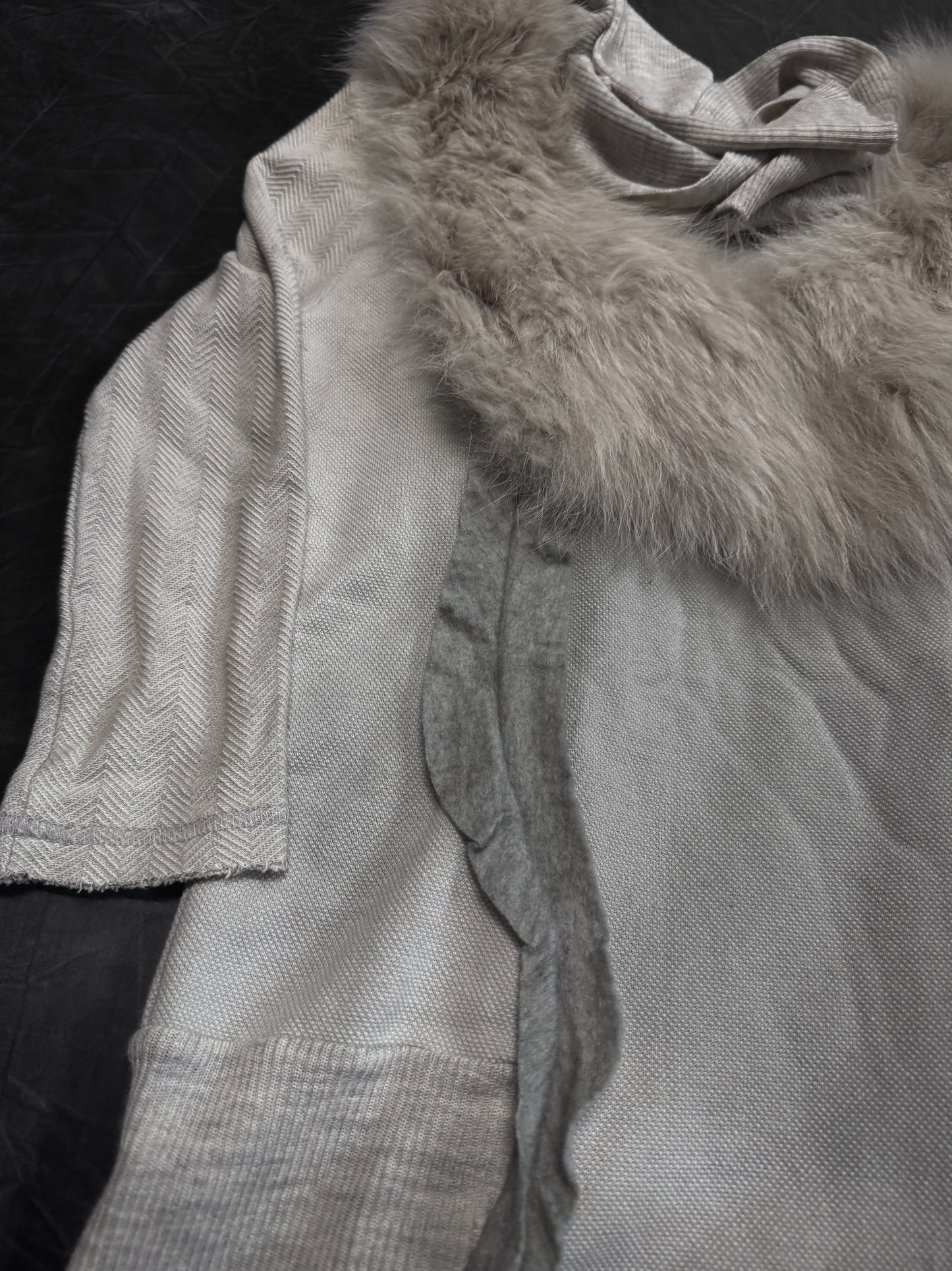 Undercover AW05 Arts & Crafts Felt & Rabbit Fur Top