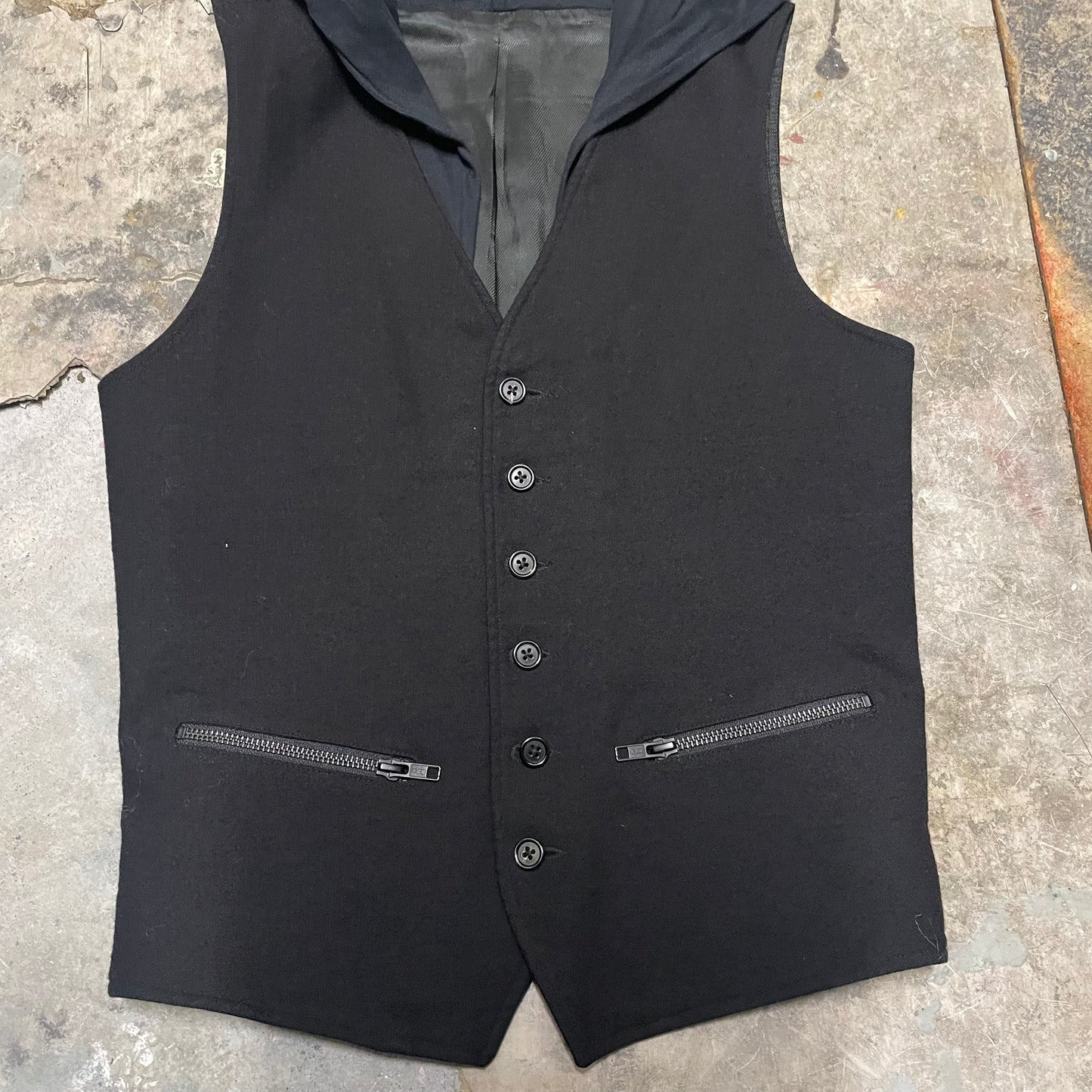 Ann Demeulemeester Hooded Waistcoat