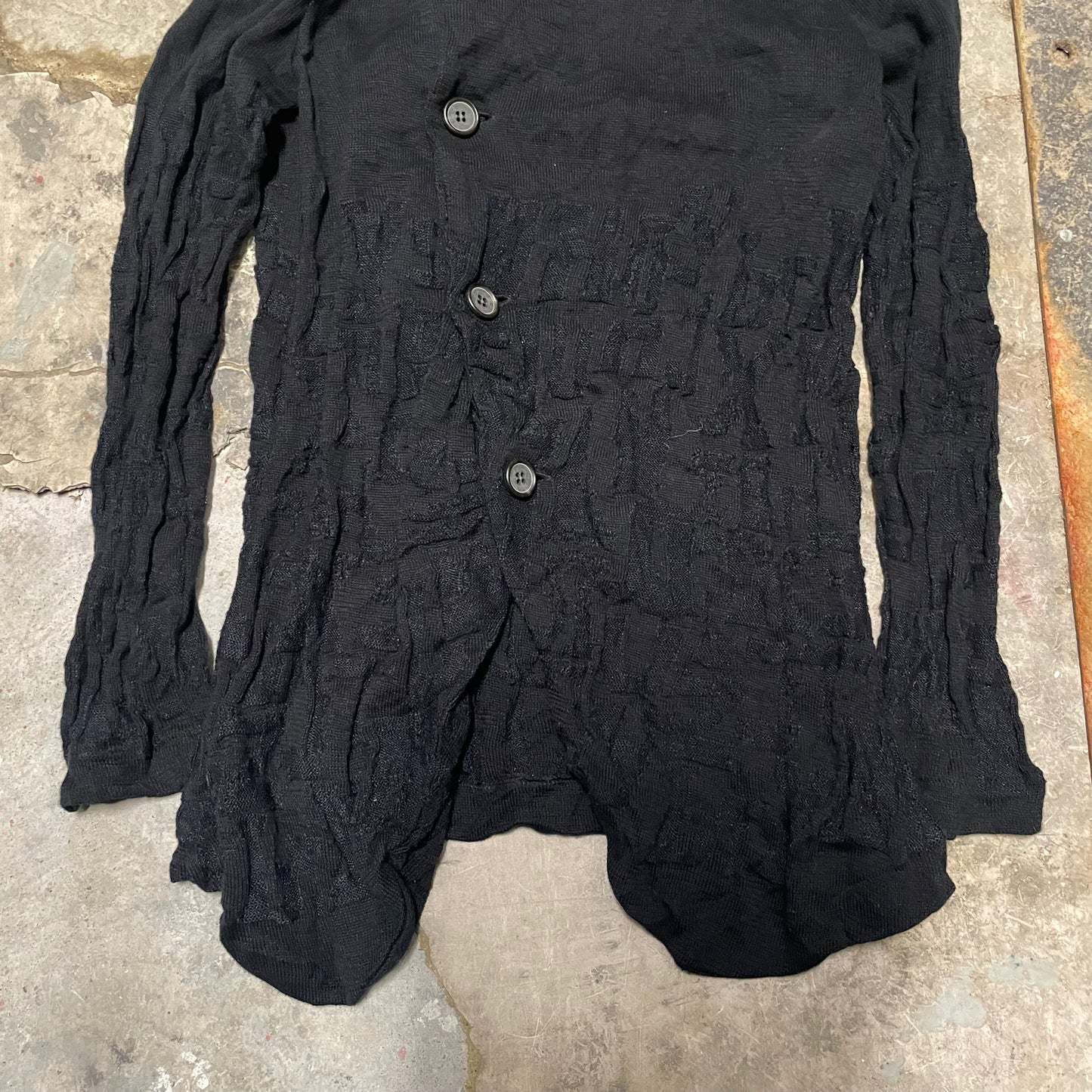 Yohji Yamamoto Y's Knit Asymmetric Jacket