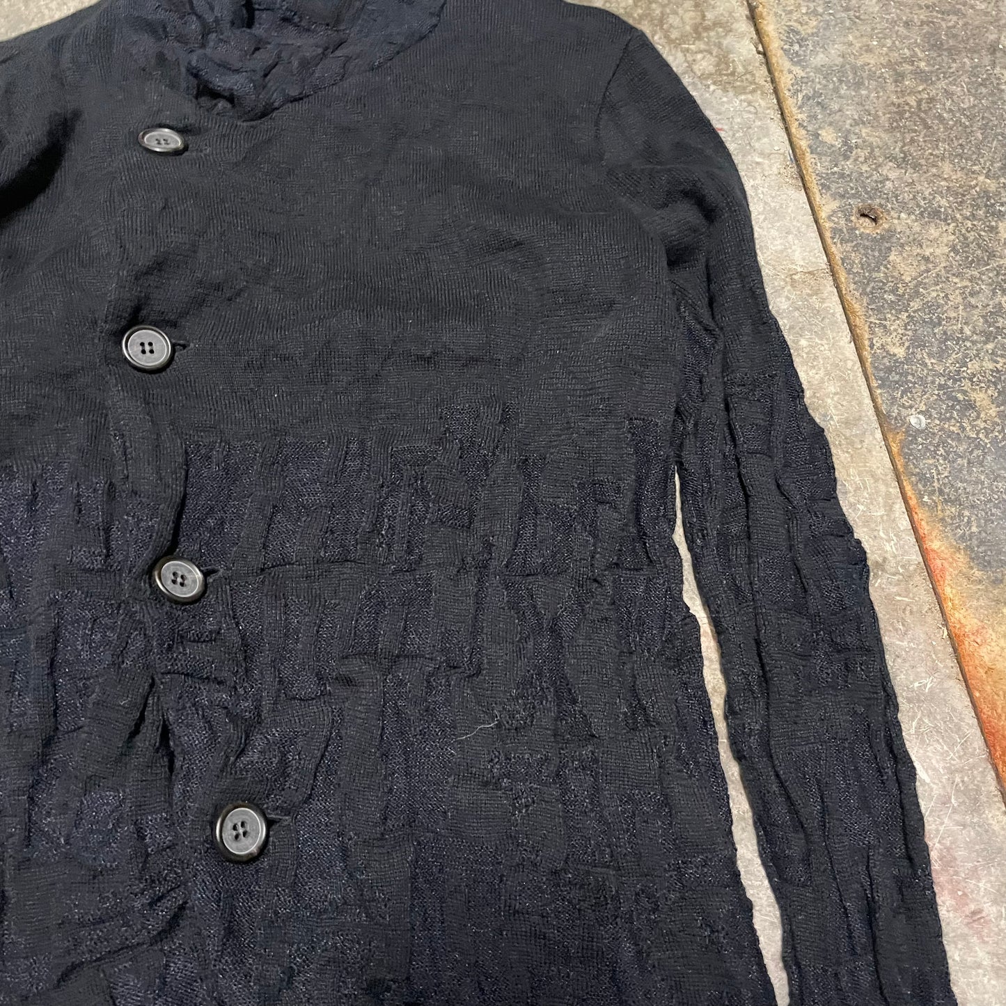 Yohji Yamamoto Y's Knit Asymmetric Jacket