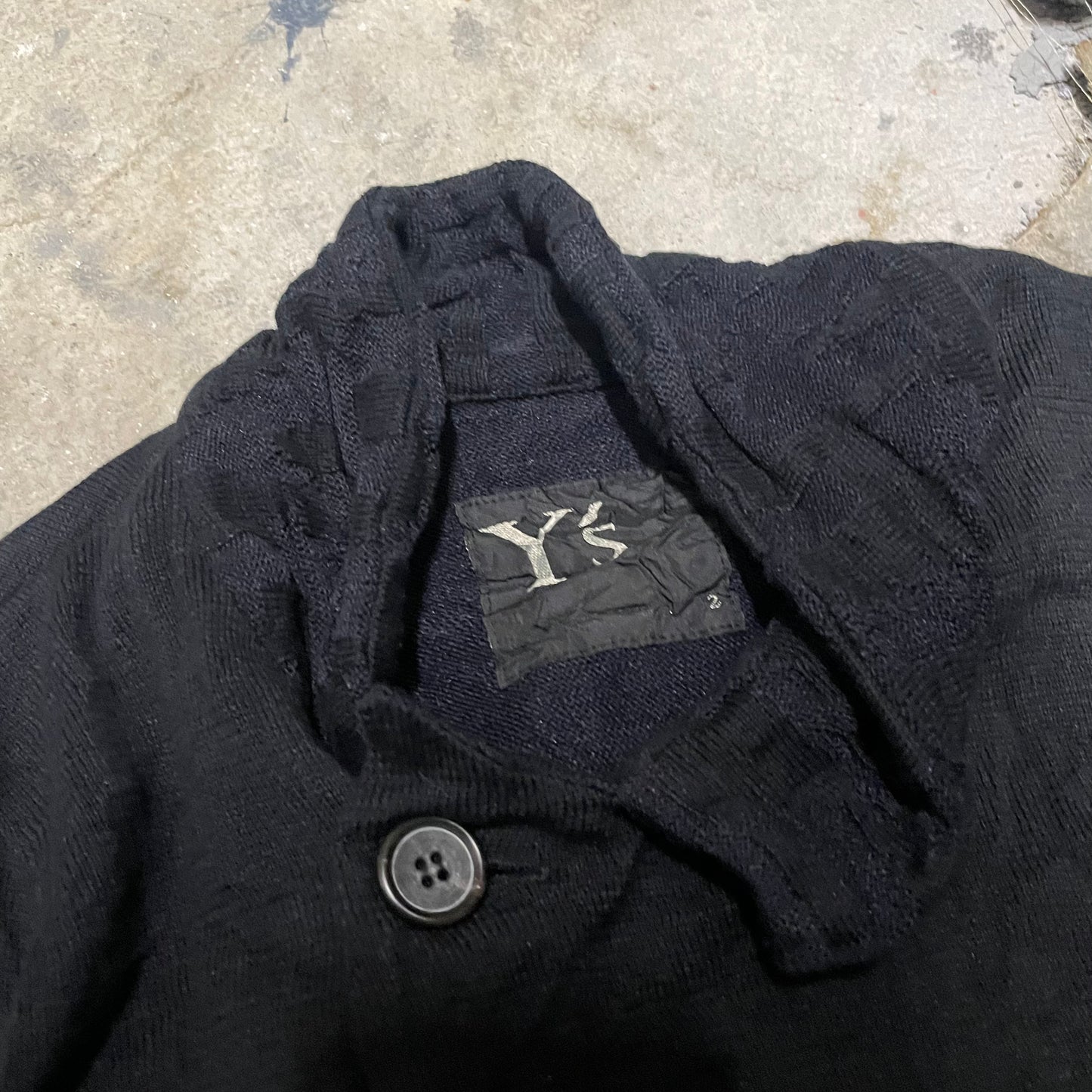 Yohji Yamamoto Y's Knit Asymmetric Jacket