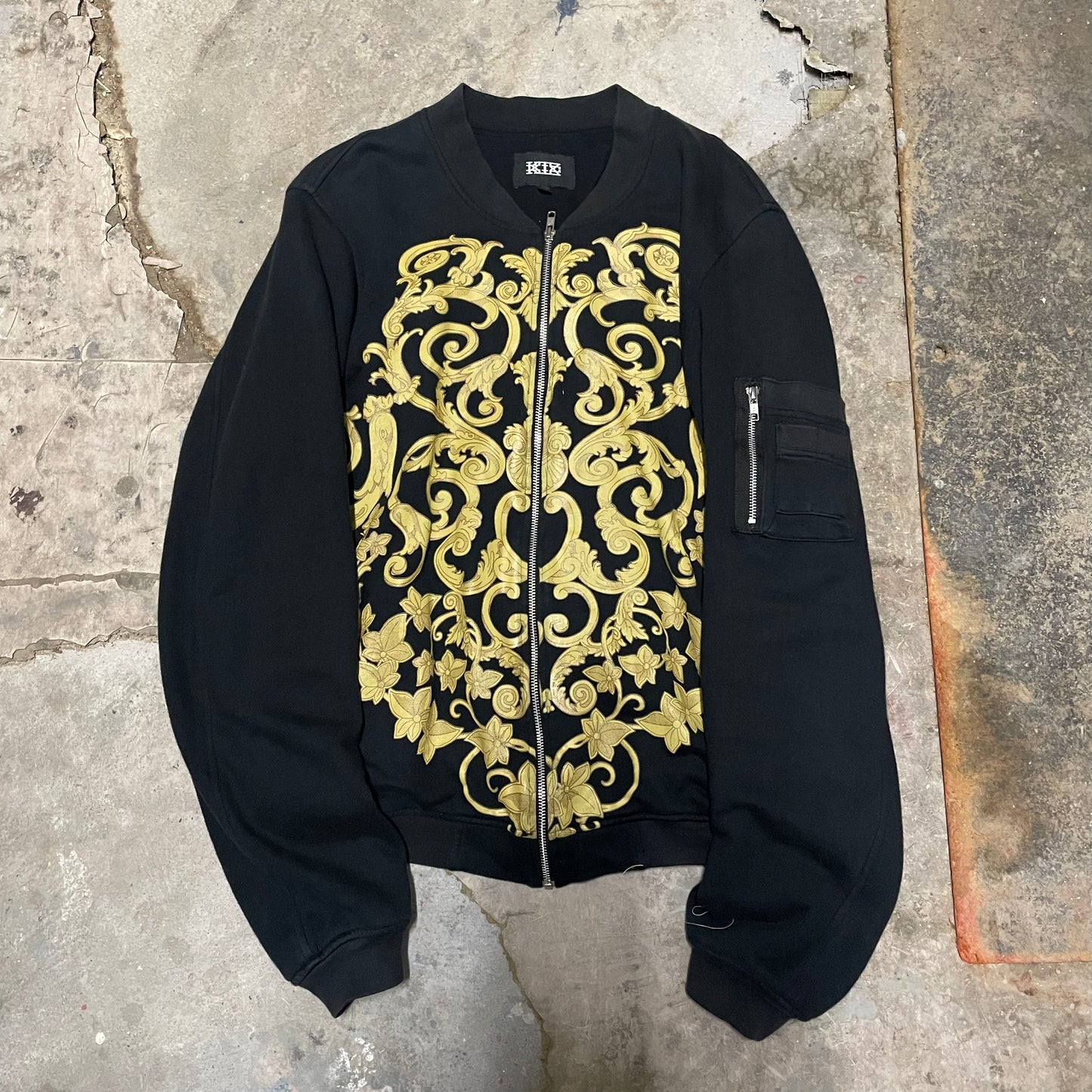 KTZ Glam Printed Cotton Bomber Jacket