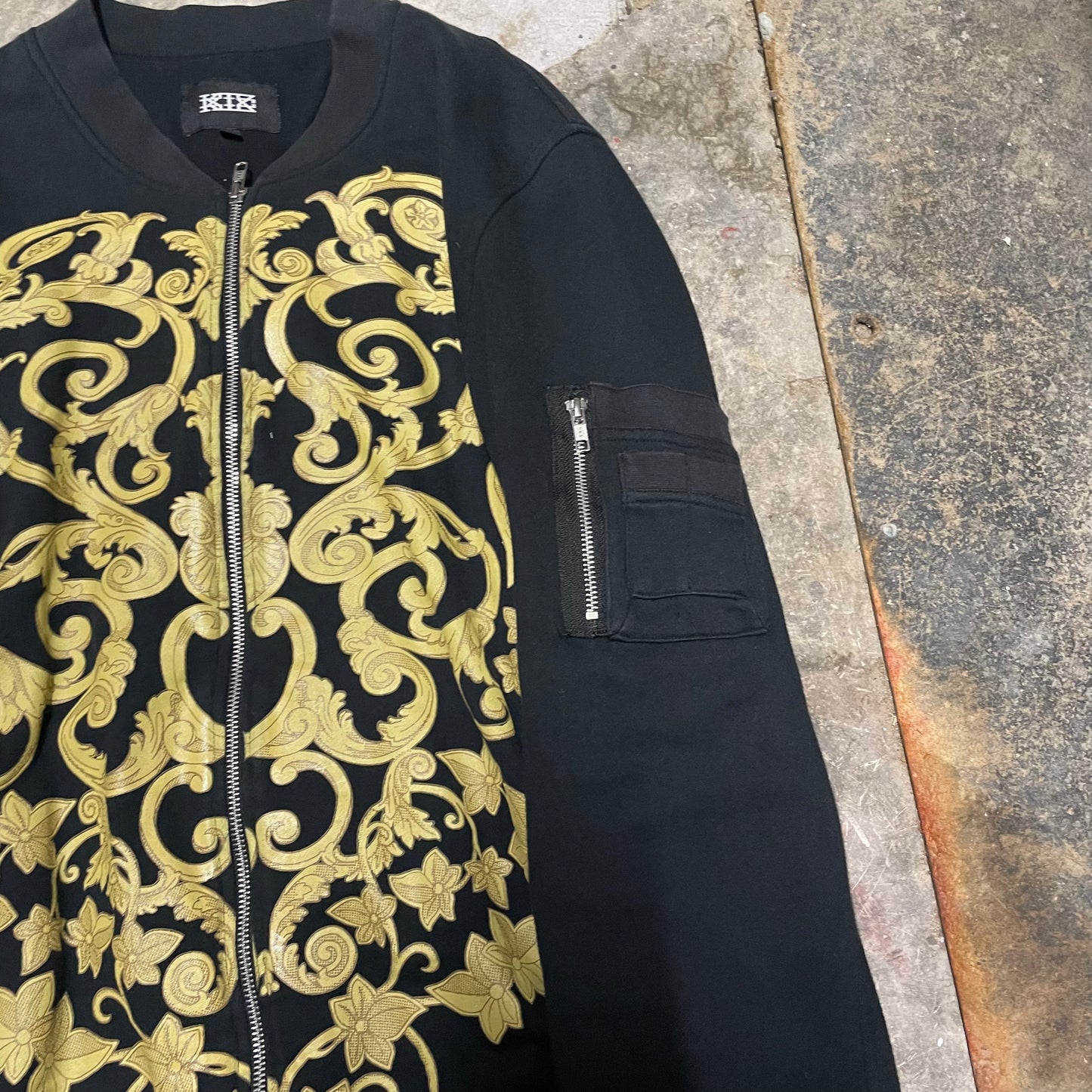 KTZ Glam Printed Cotton Bomber Jacket