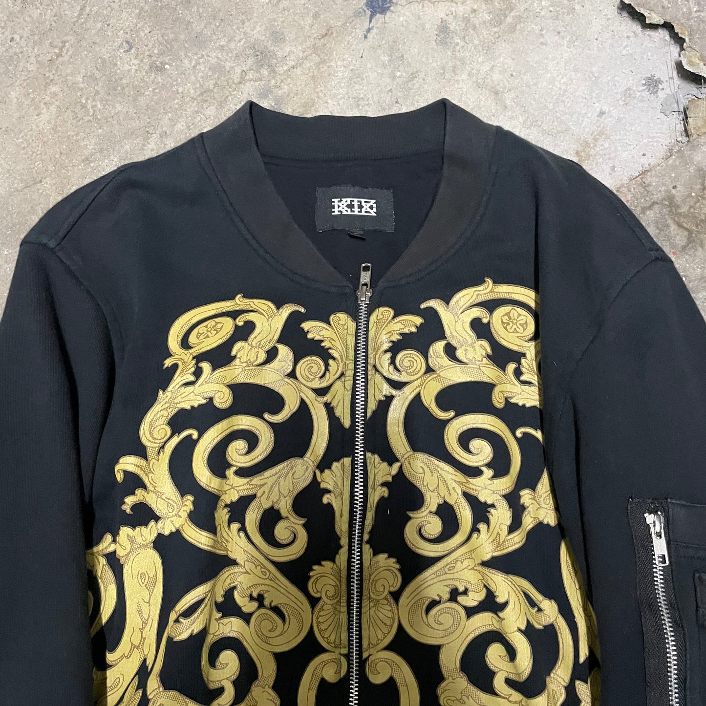 KTZ Glam Printed Cotton Bomber Jacket