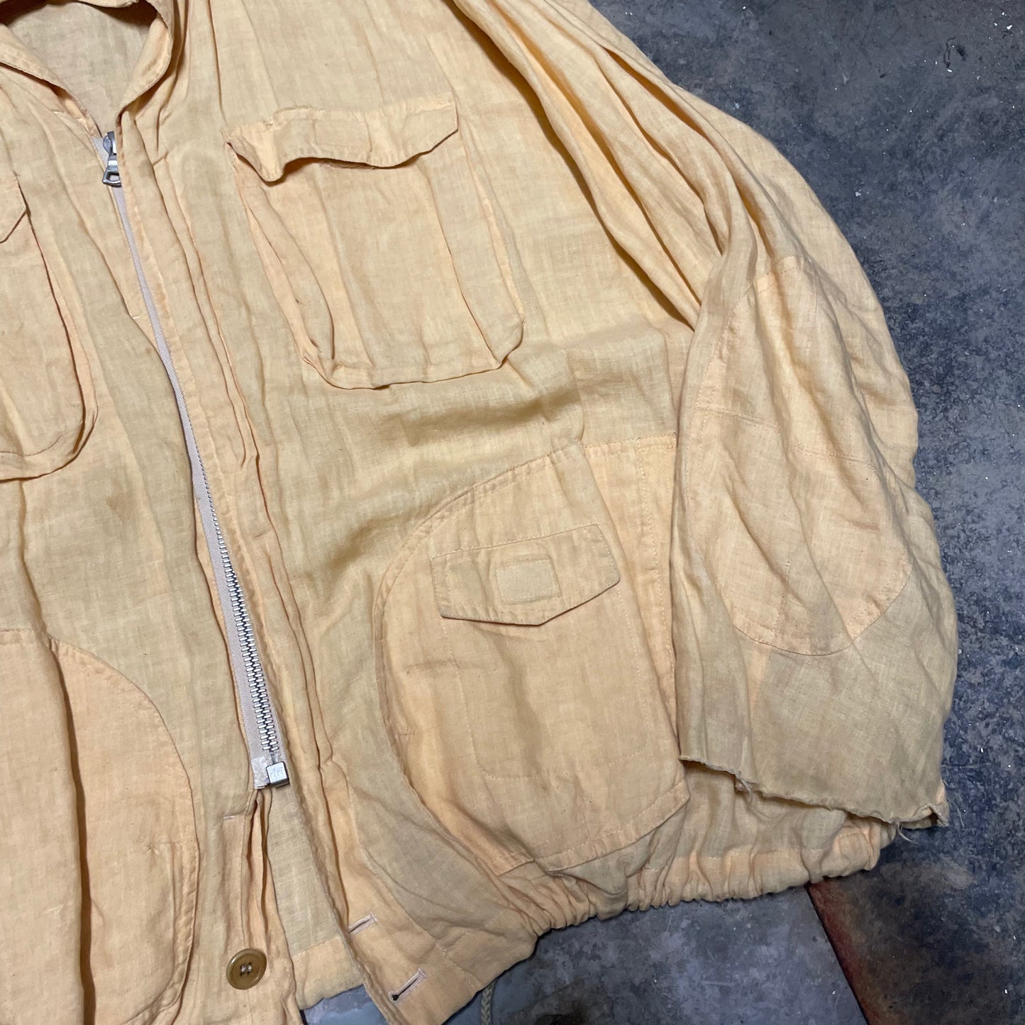 Dries Van Noten Linen Aviator Jacket