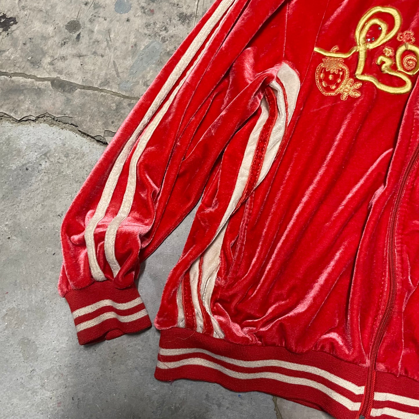 US Vintage Love Velour Track Jacket