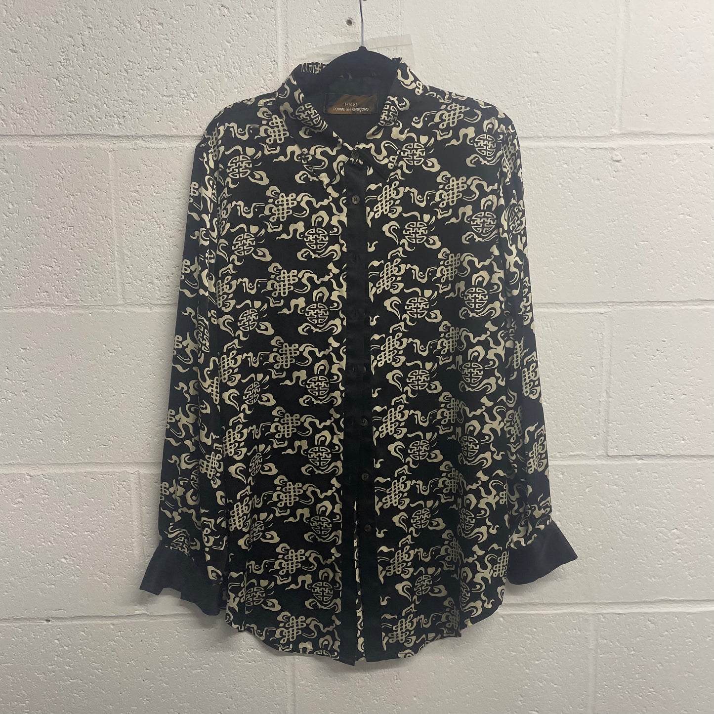 Comme Des Garcons Silk Printed Shirt