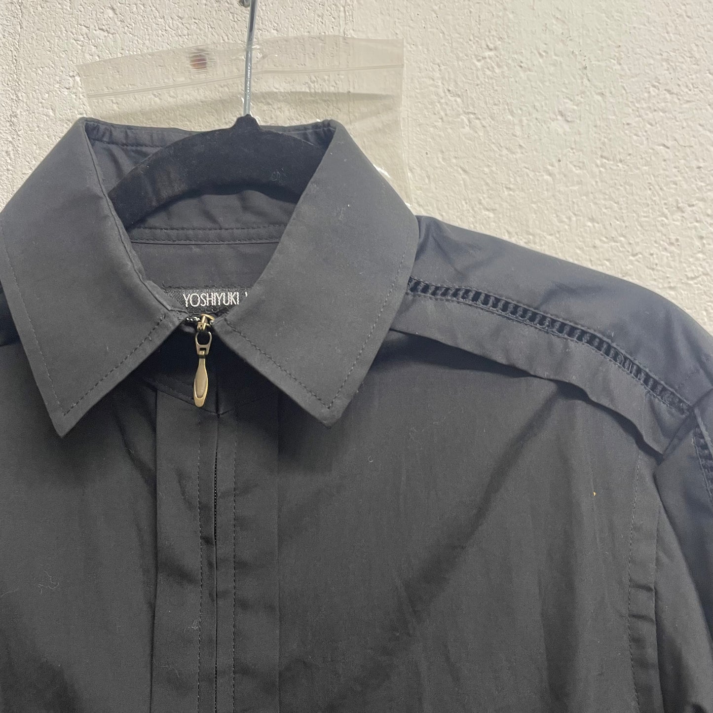 Yoshiyuki Konishi Zip Front Chain Seam Shirt