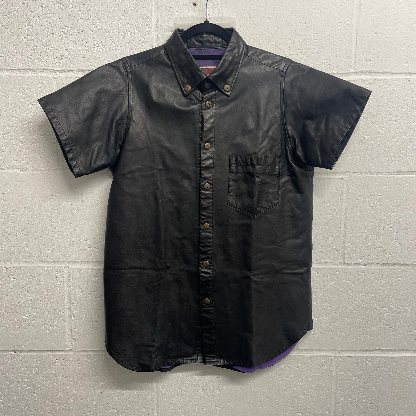 beauty:beast lined leather shirt