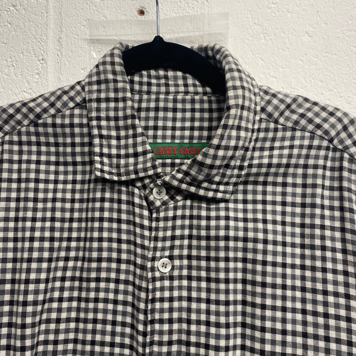 Casey Casey Gingham Double Layer Shirt