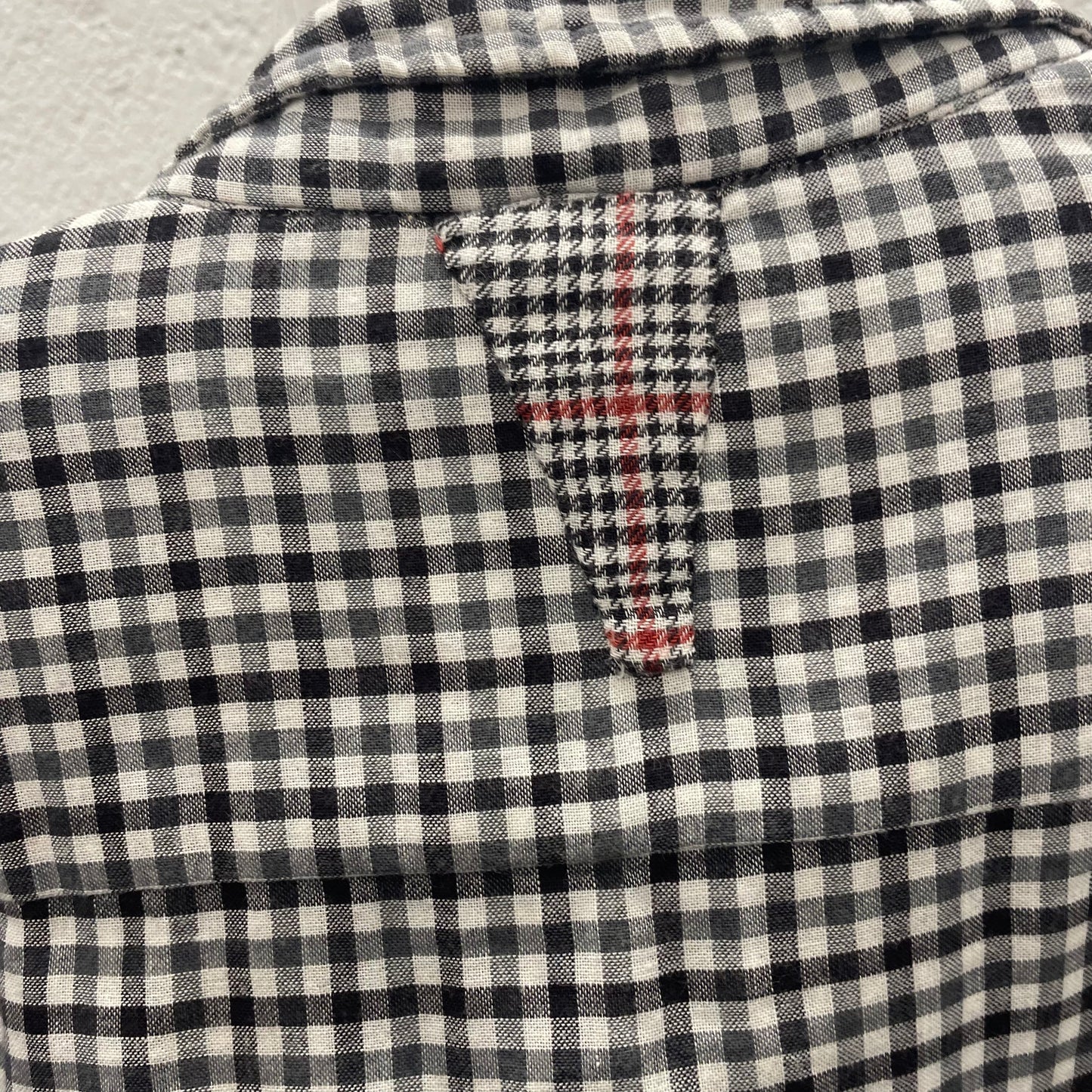 Casey Casey Gingham Double Layer Shirt